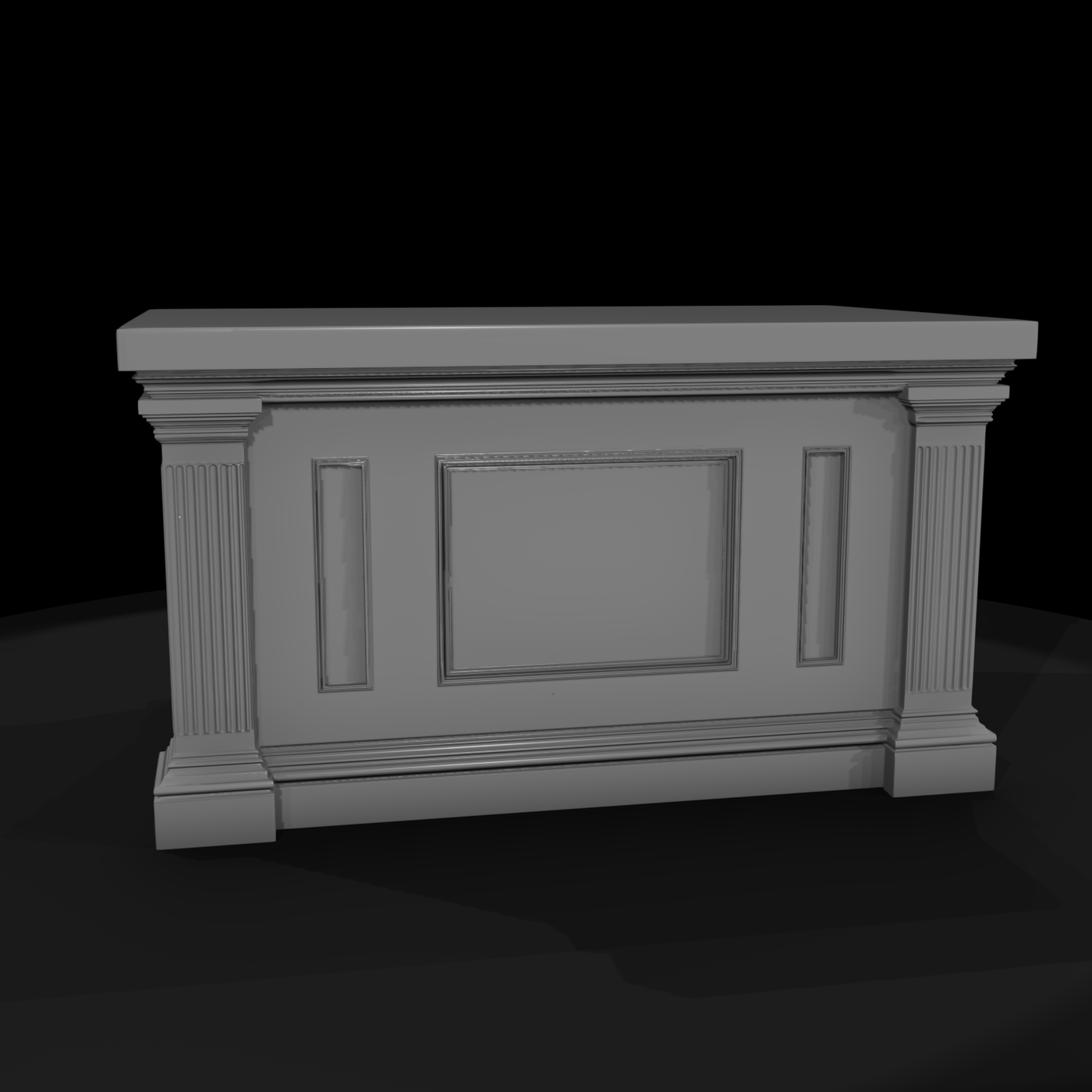 Neoclassical Pedestal Plinth — Display Base