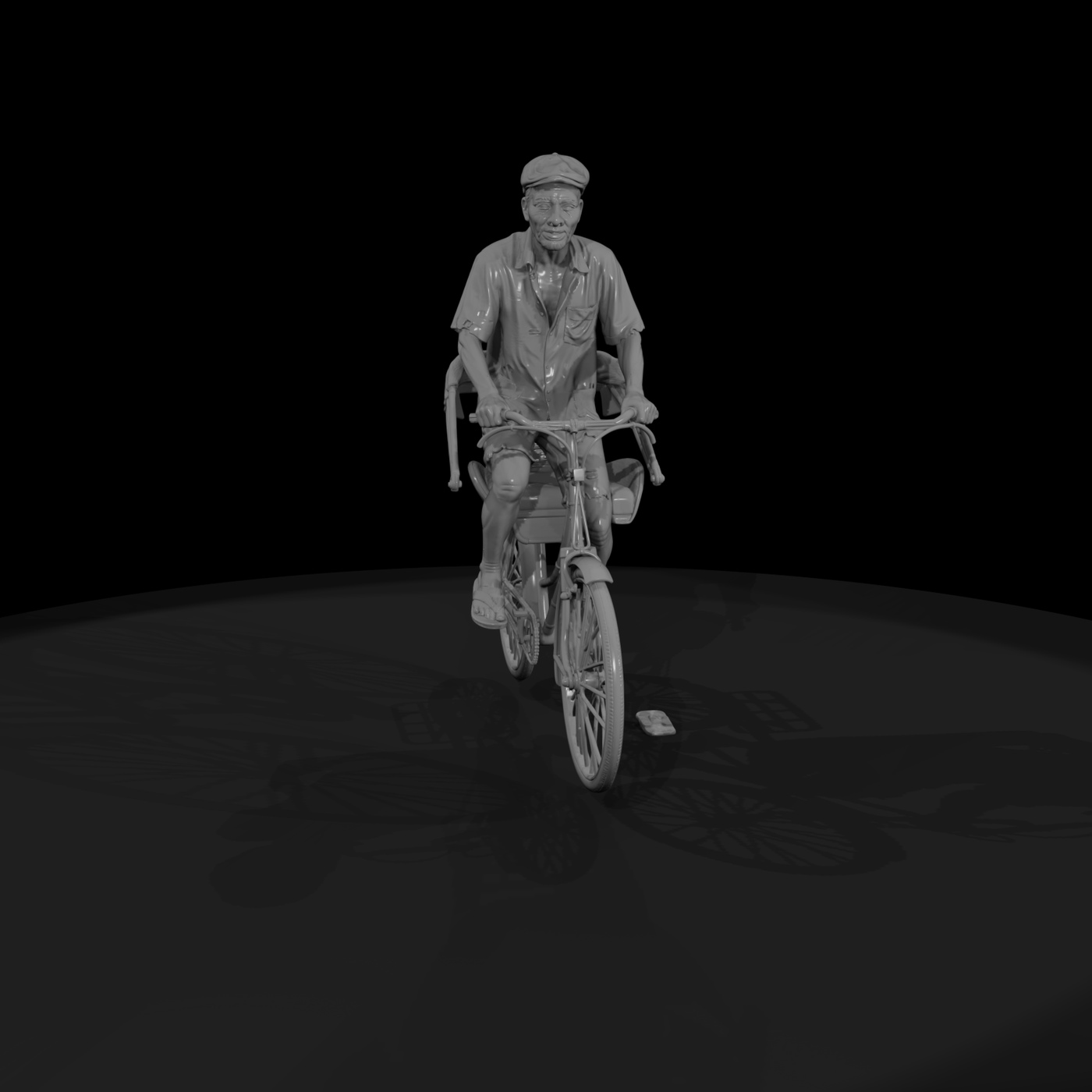 Vnh 096 Civilian Cyclo Driver
