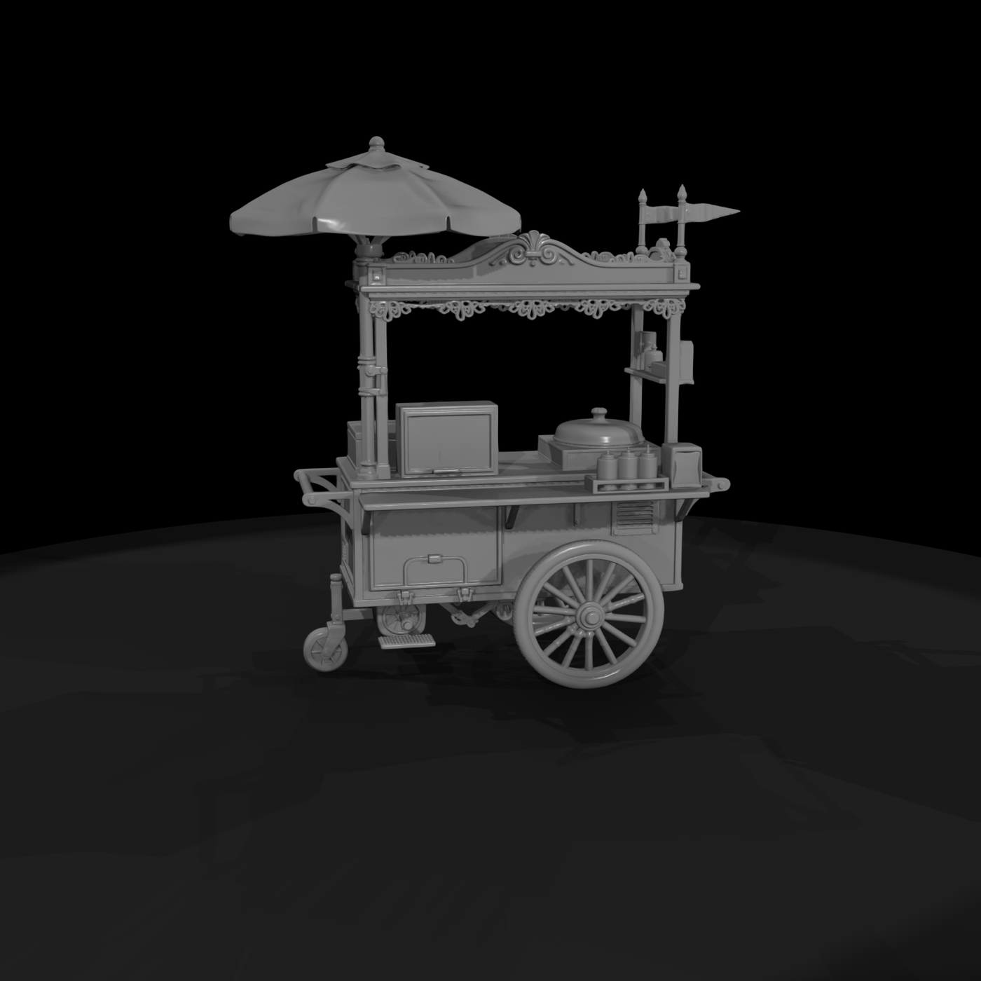 Cir 171 Stall Hot Dog Cart