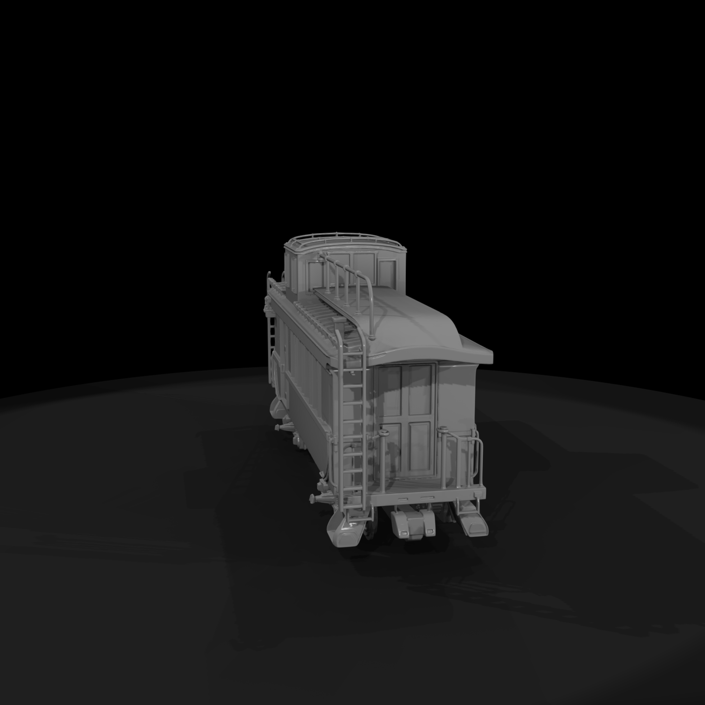 Vintage Cupola Railroad Caboose