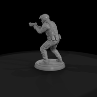Near-Future City Police Officer with Sidearm — thumbnail 5