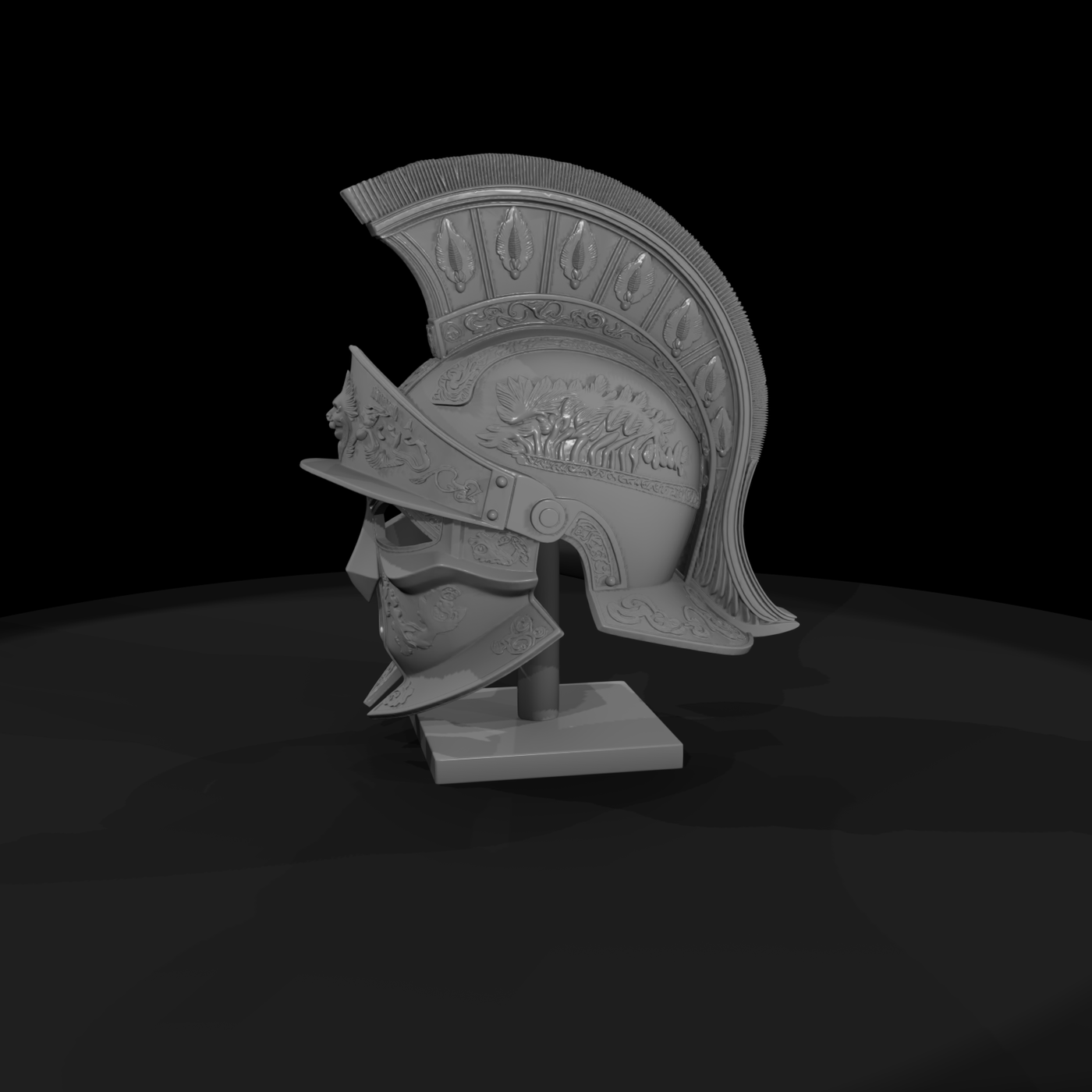 Ornate Roman Gladiator Helmet