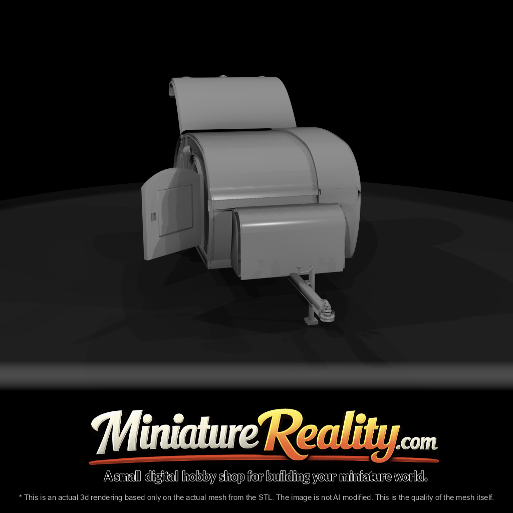 Teardrop Trailer Open