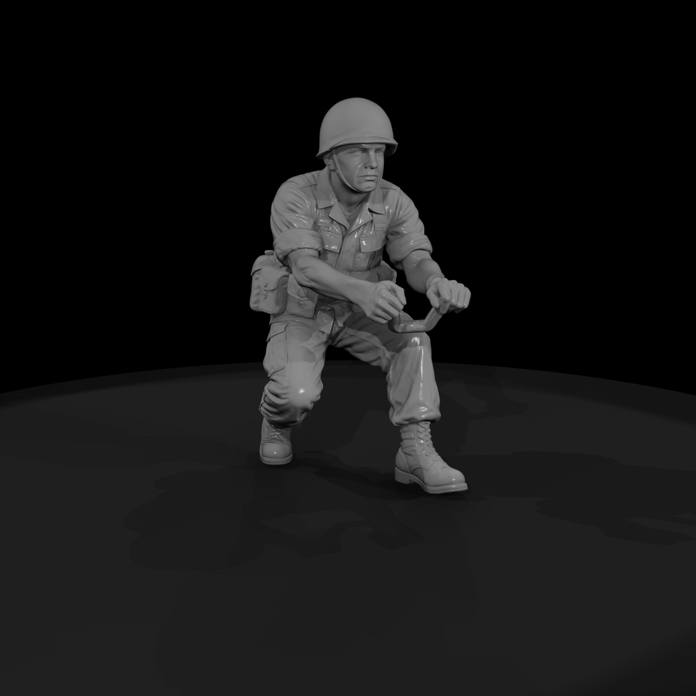 Vn Army 007 Vietnam U S Army Mortar Crewman Figure