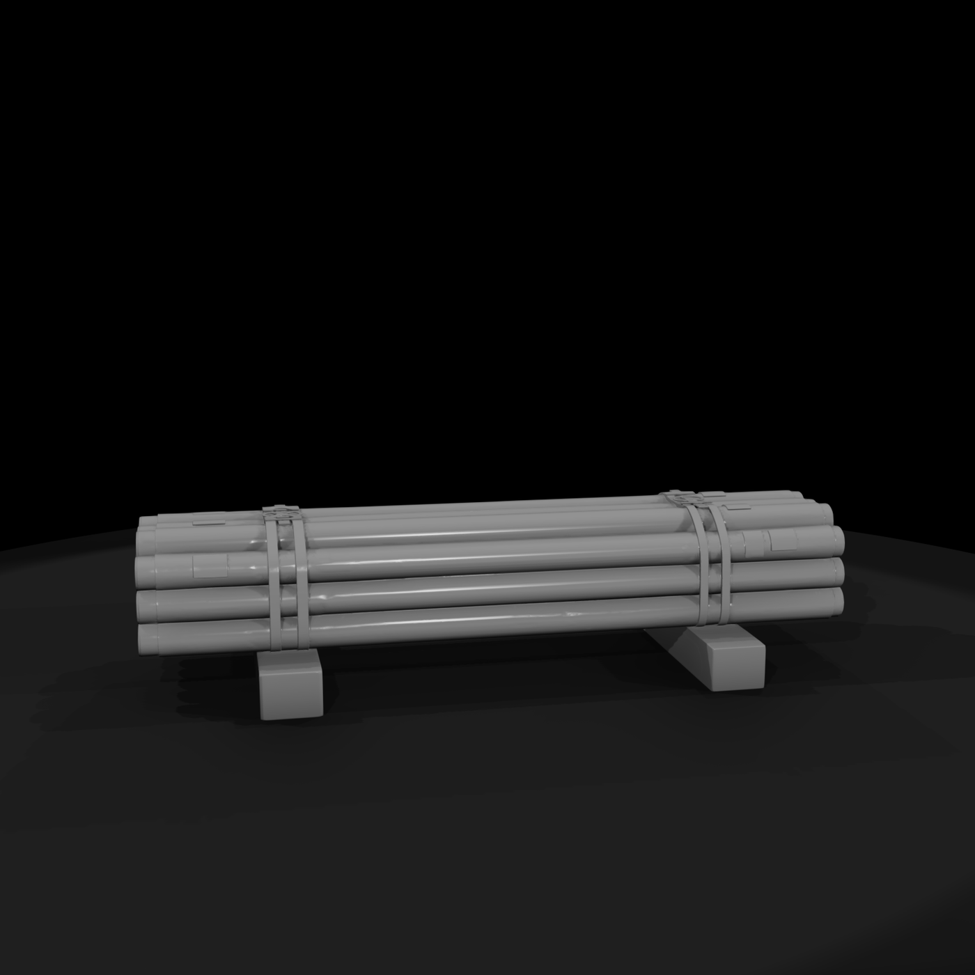 Bundled PVC Pipe Stack — Industrial