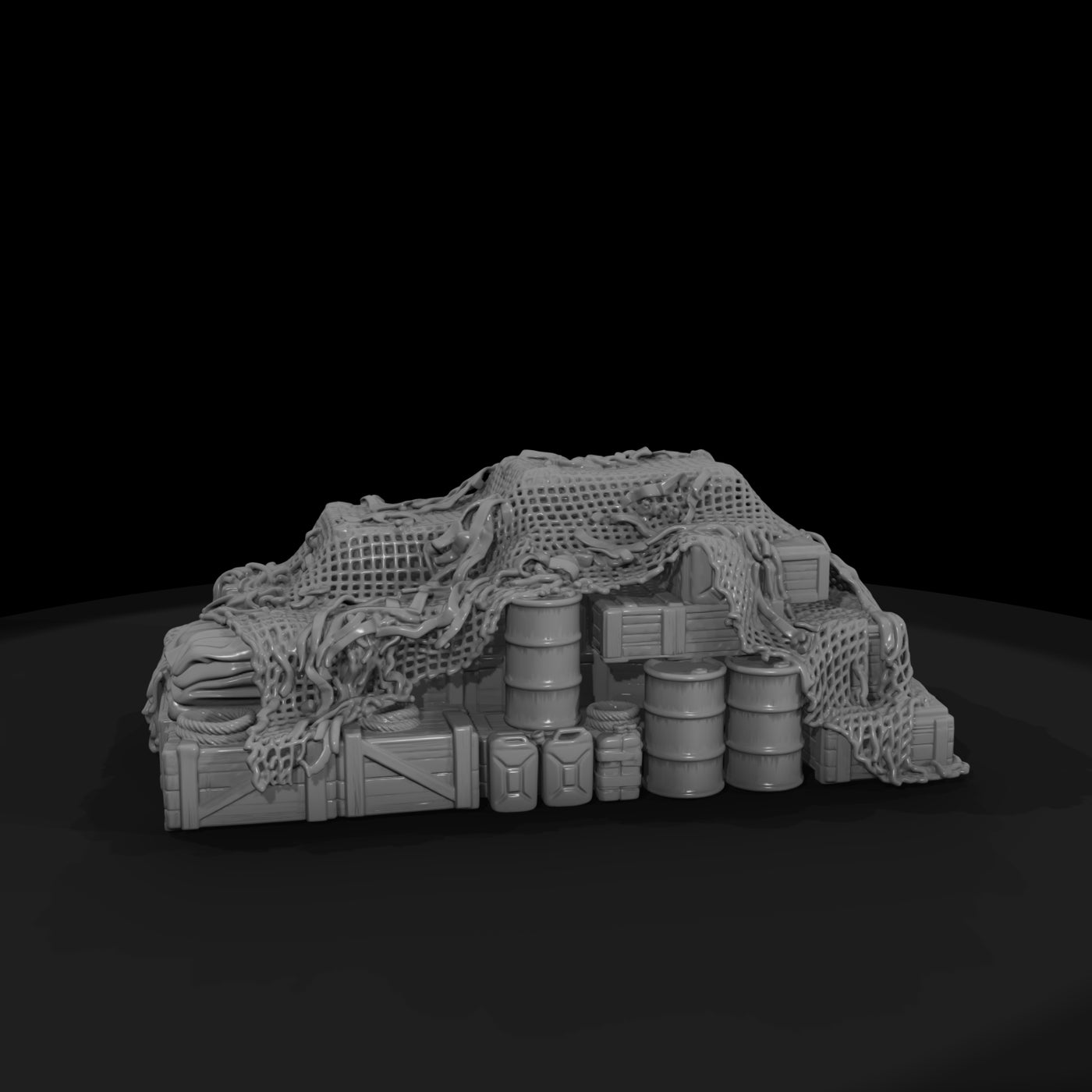 mil-118-ww2-pacific-netting-covered-dump