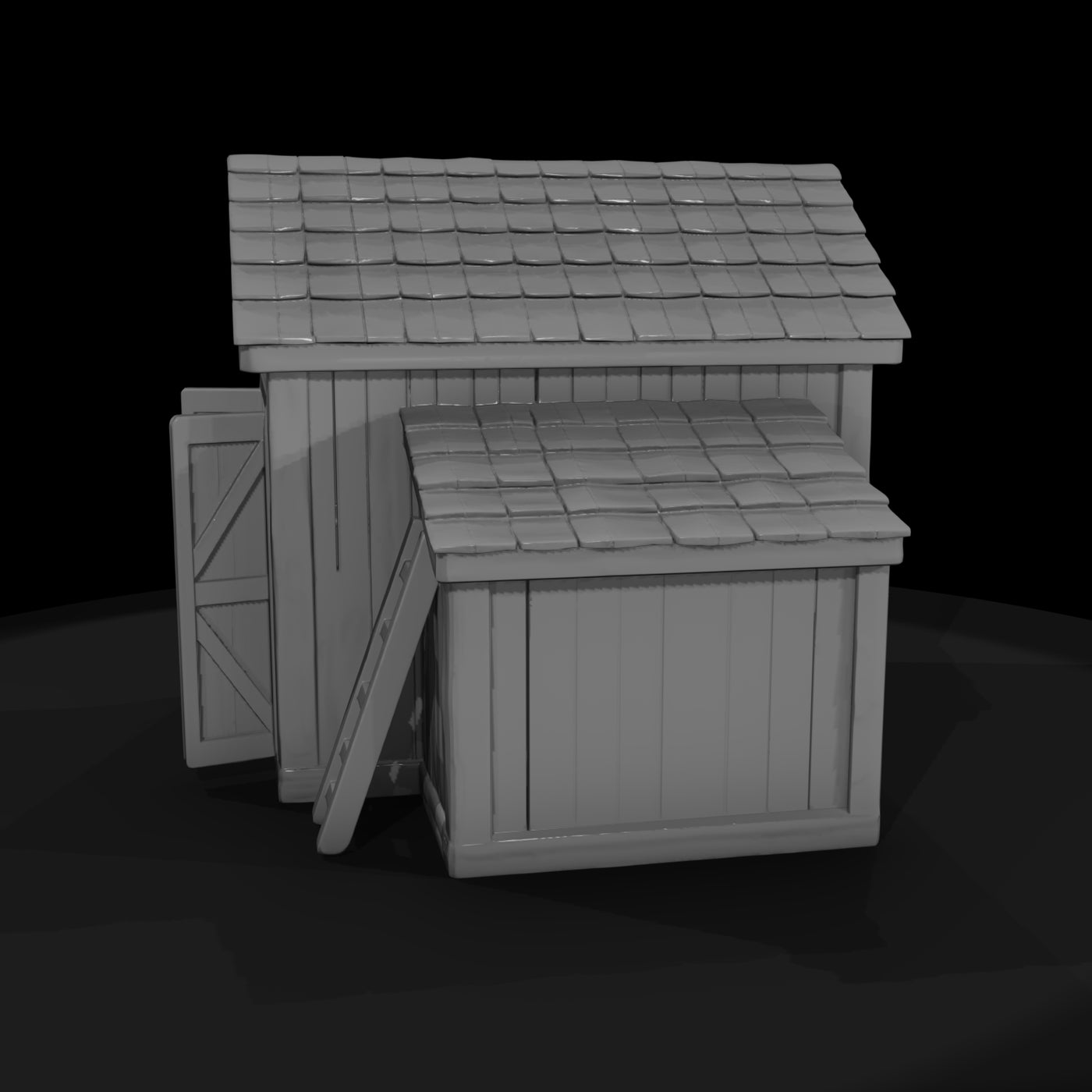 stylized_wooden_garden_shed_3d_model