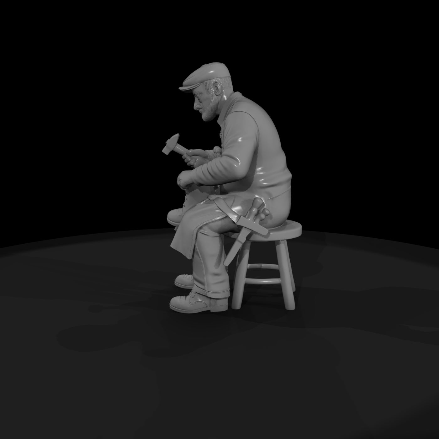 seated-shoemaker-figurine-realistic-diorama-figure-990082