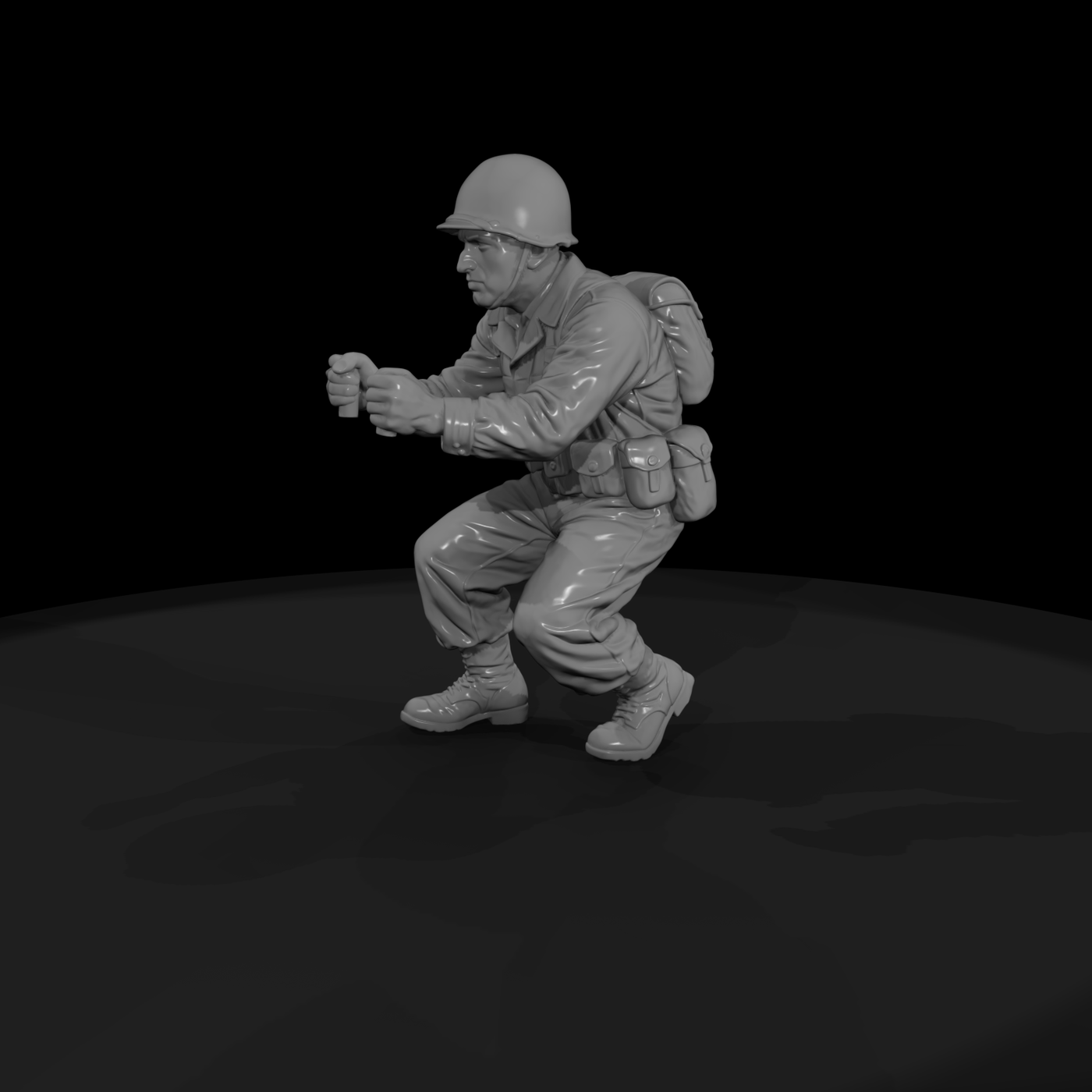 Ww2 Army 069 Wwii U S Army Machine Gun Assistant F