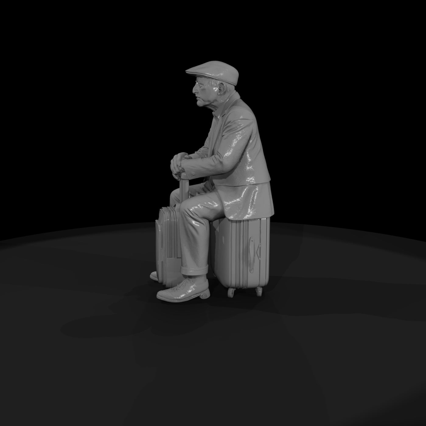 passengers-with-luggage-waiting-modern-elderly-man