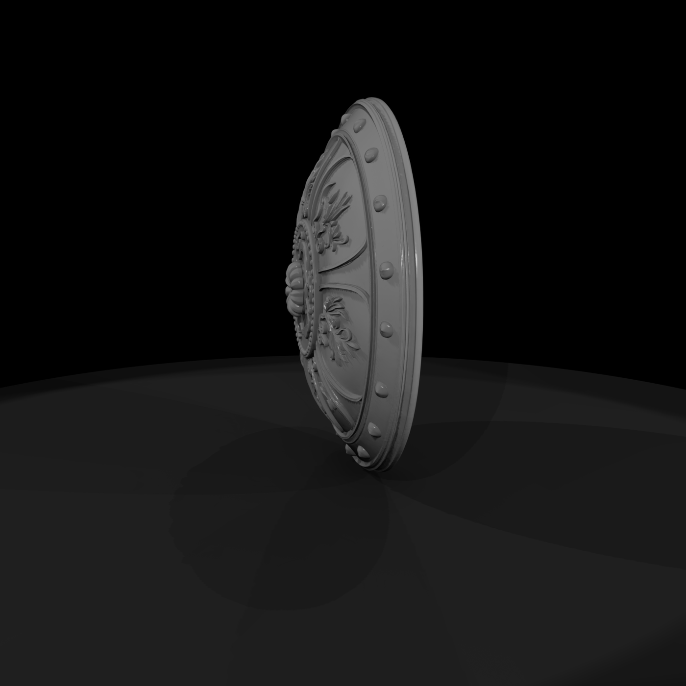 Embossed Medieval Round Shield