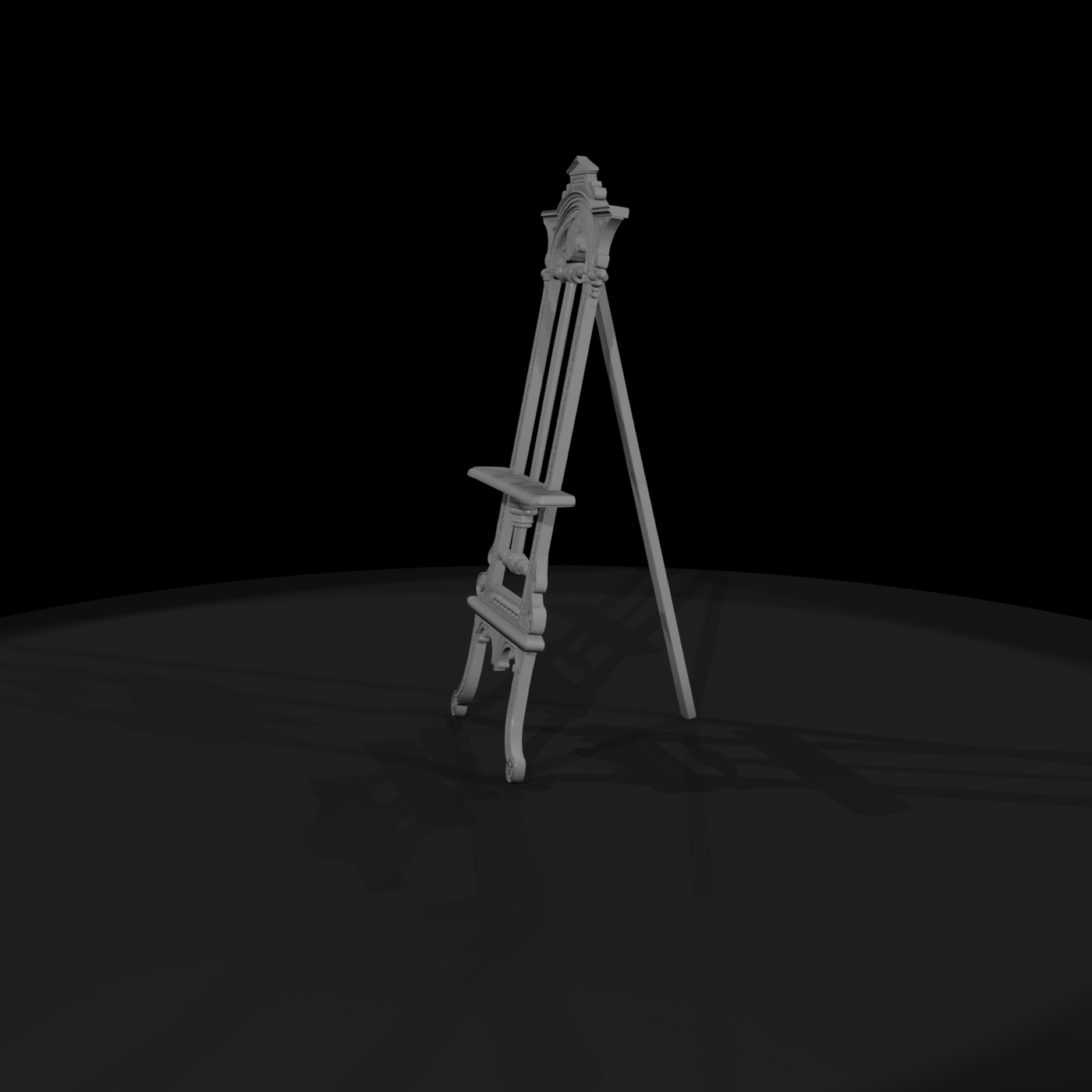 Neoclassical Carved Easel