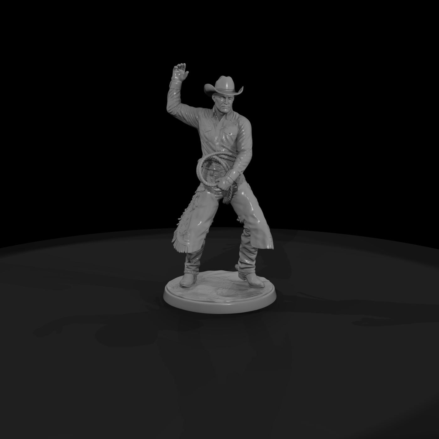 Rodeo Cowboy with Lasso