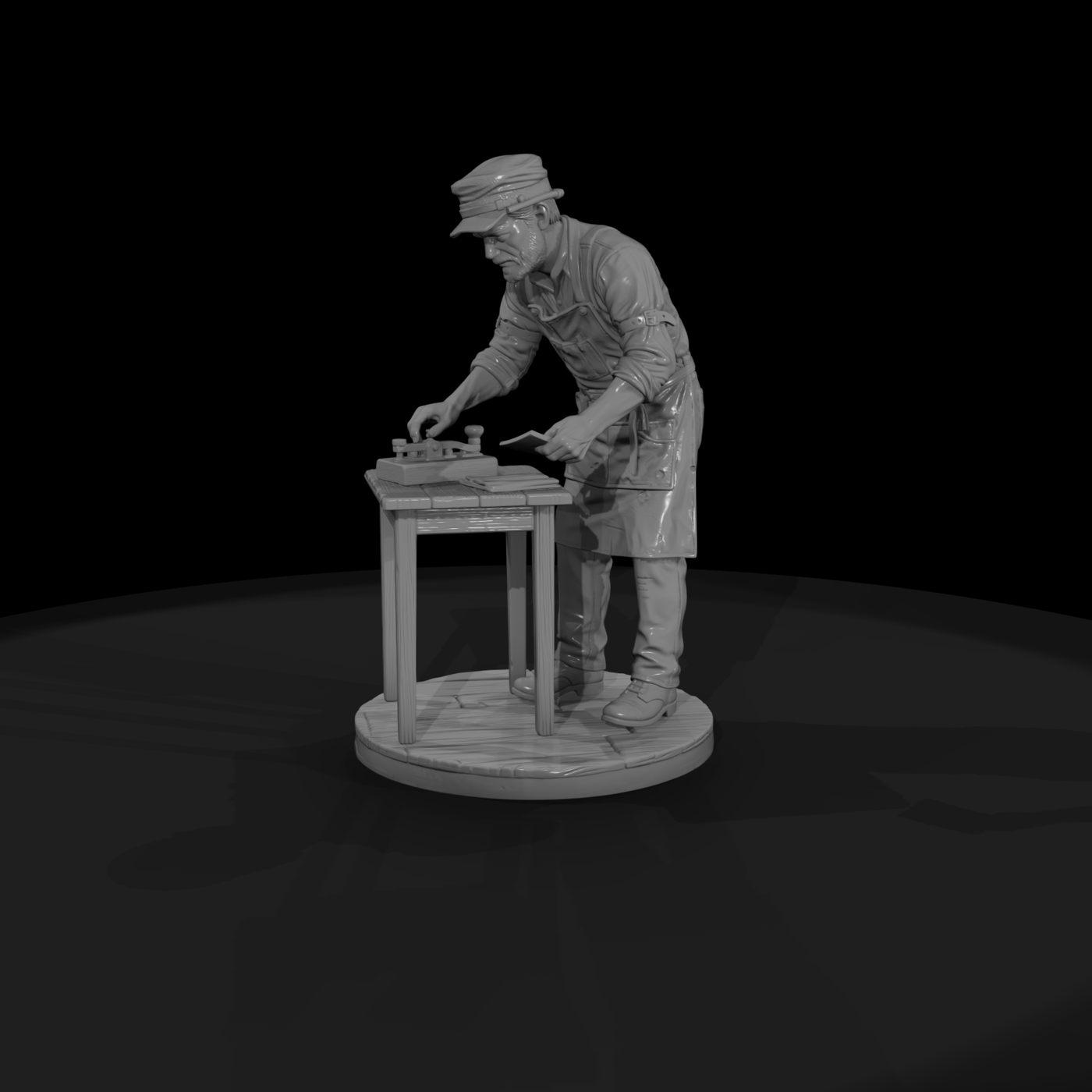 Poparc 0056 Old West Telegraph Clerk