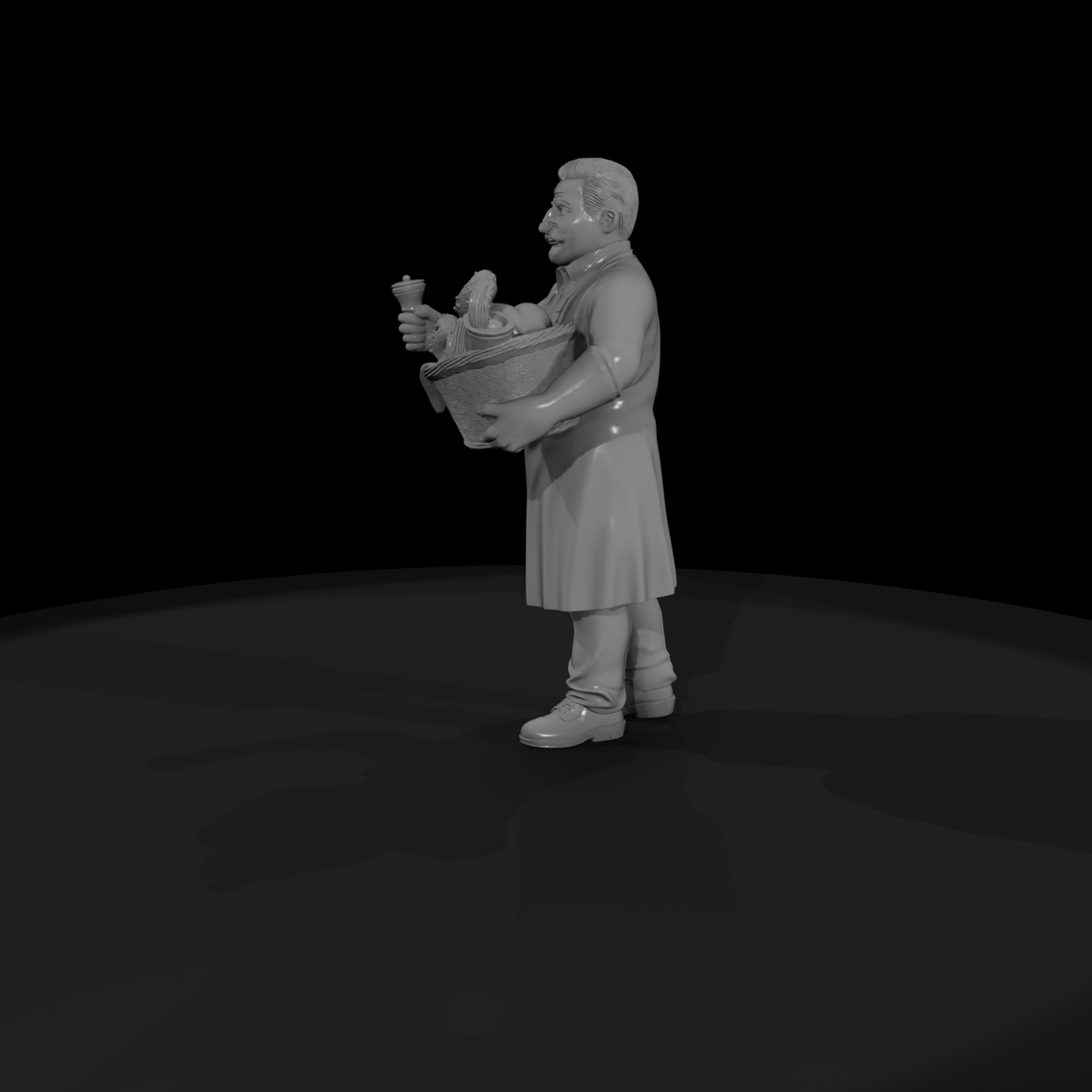 Old Tailor — Standing Shopkeeper Figure