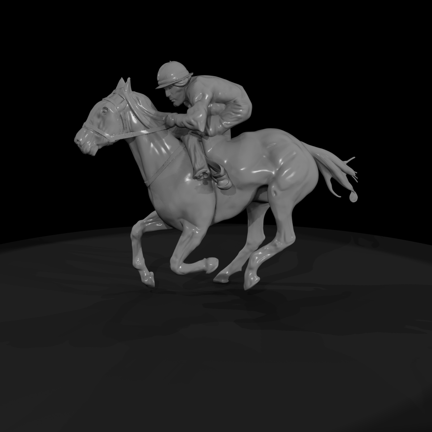Jockey on Racehorse — Equestrian