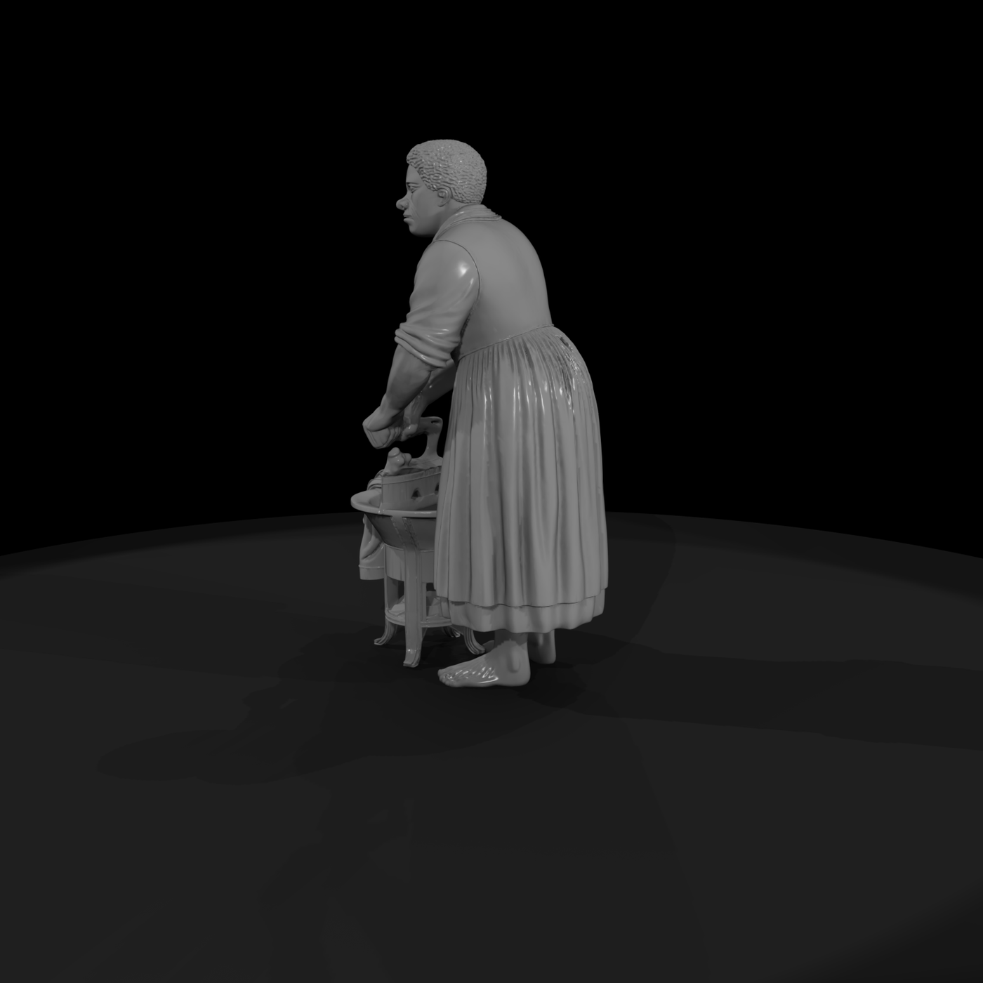 Historical Laundress Figurine