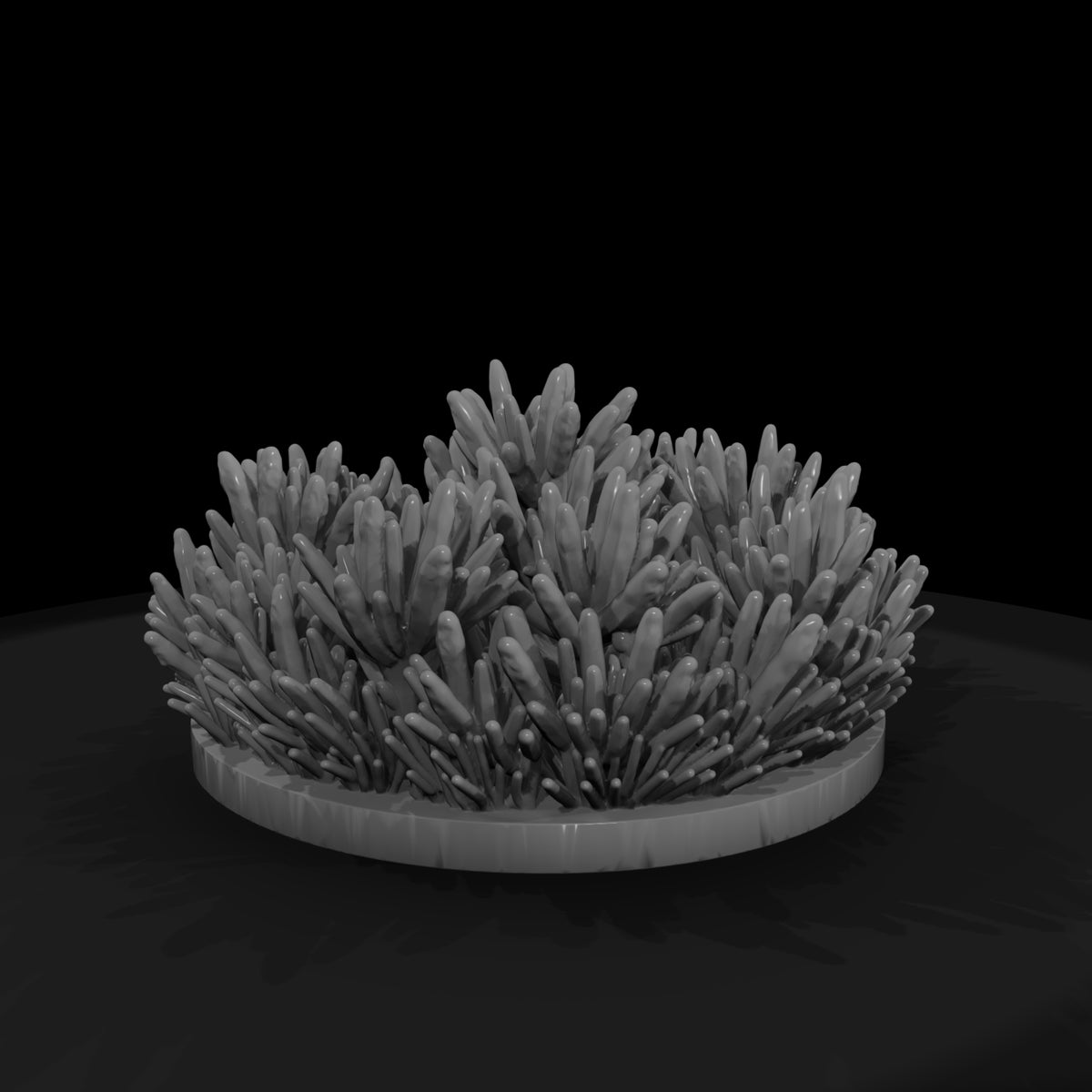 stylized-frosted-grass-bush-3d-printable-456440