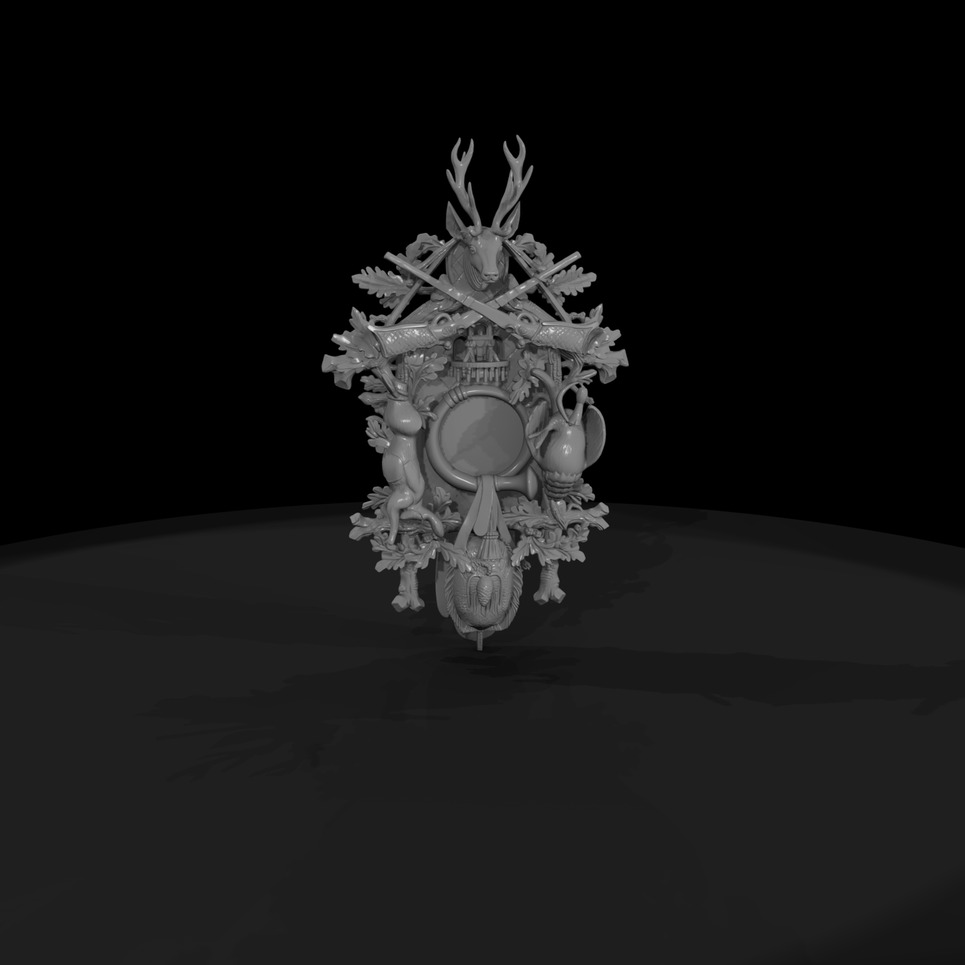 20260612 Deer Hunting Cuckoo Clock 01Dedcff85