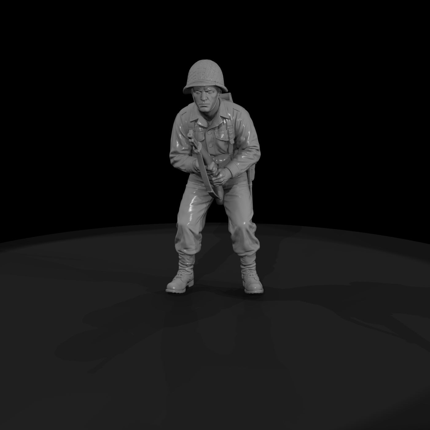 WWII US Army Rifleman on Guard