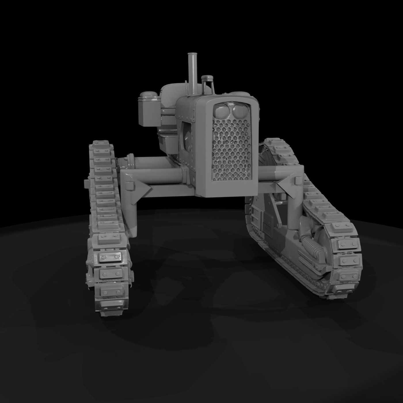 Tracked Crawler Tractor — Construction Vehicle