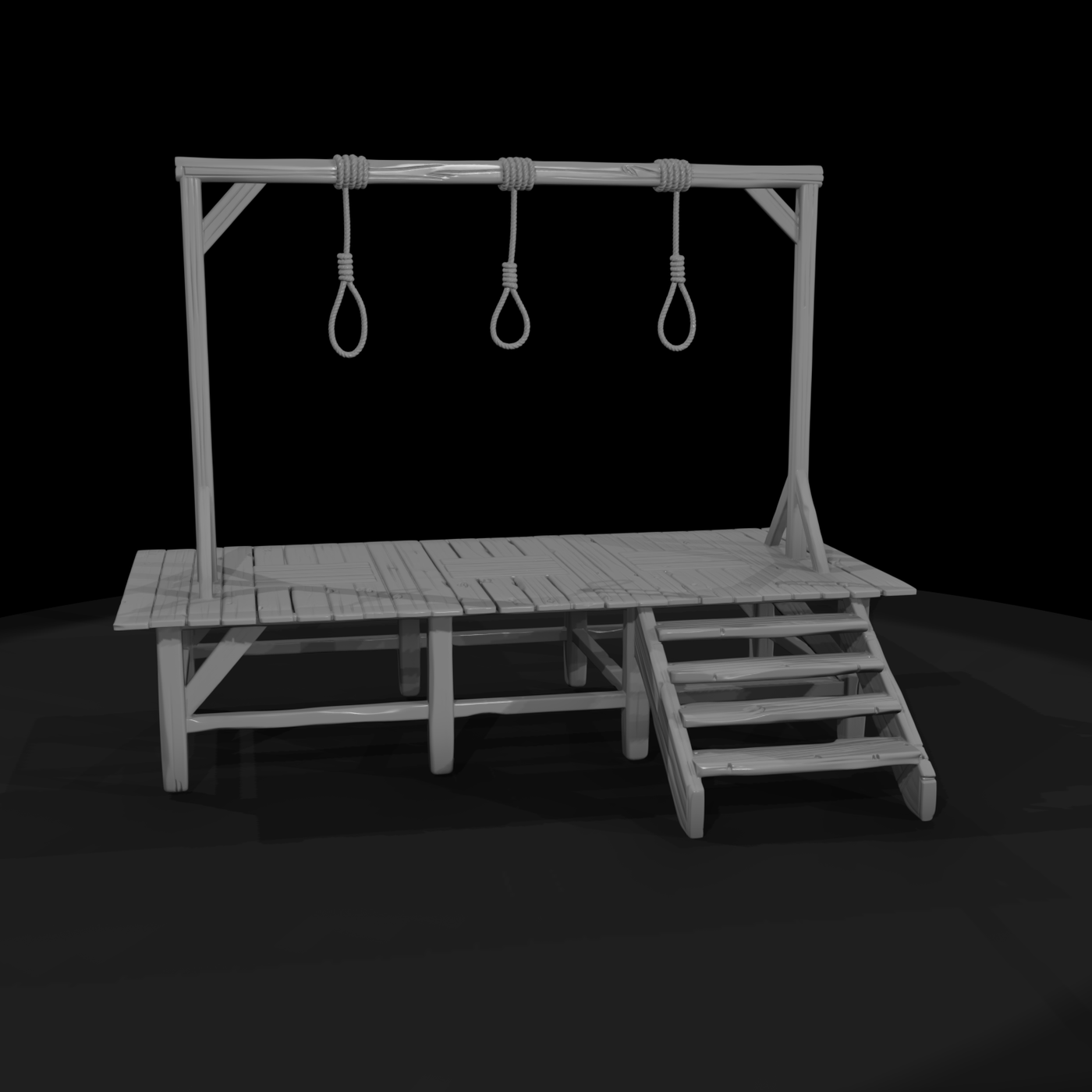 Old West Wooden Gallows