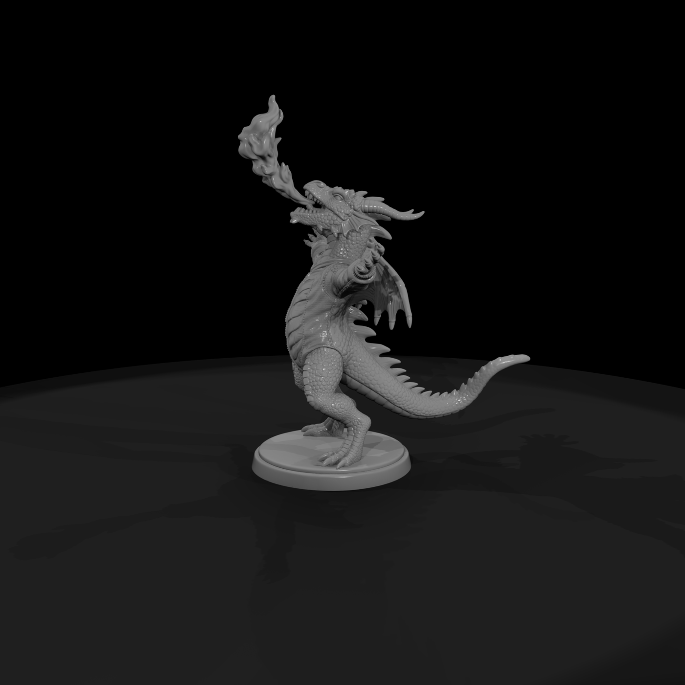 Fire-Breathing Blue Dragon Mascot