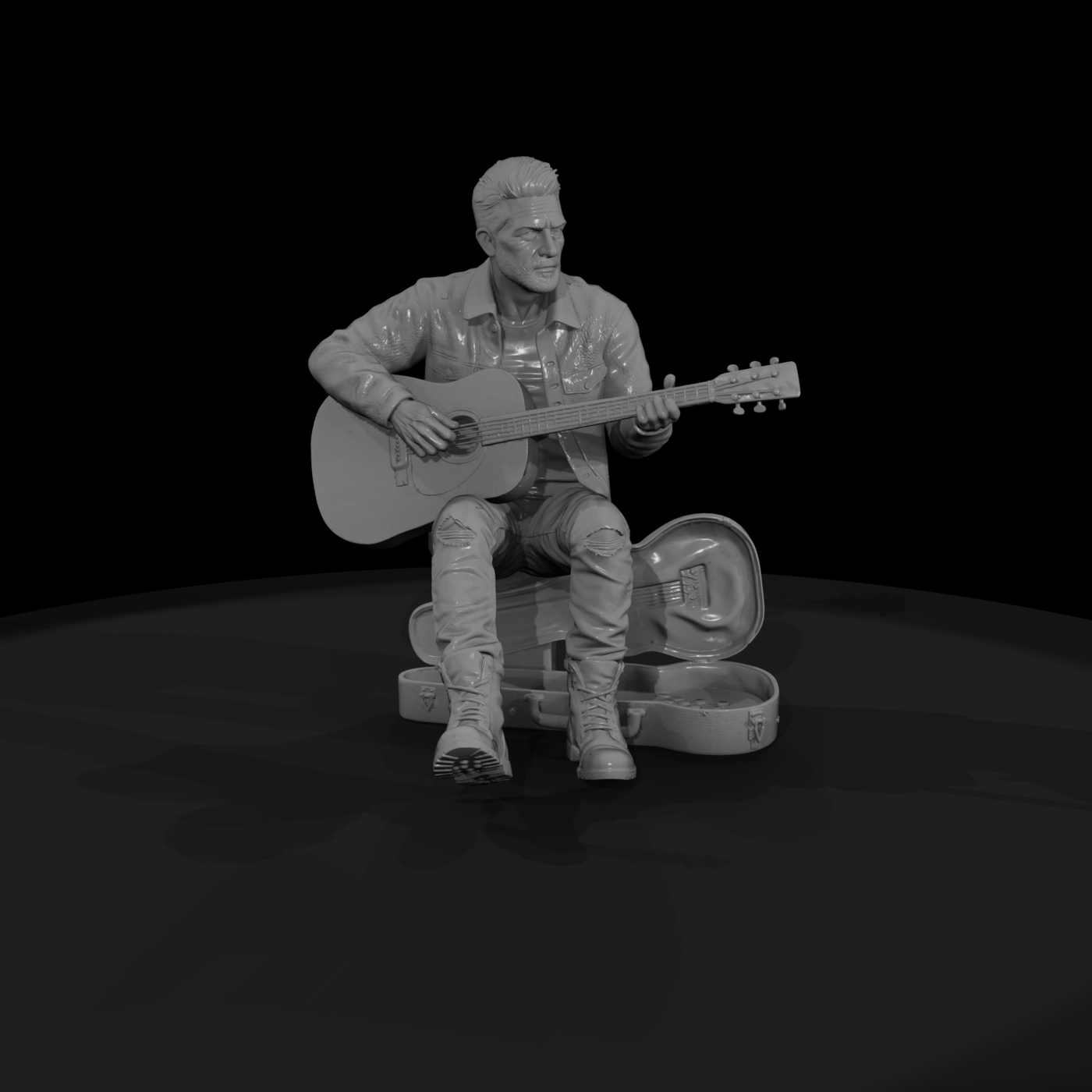 0195 Musician Street Guitar Case