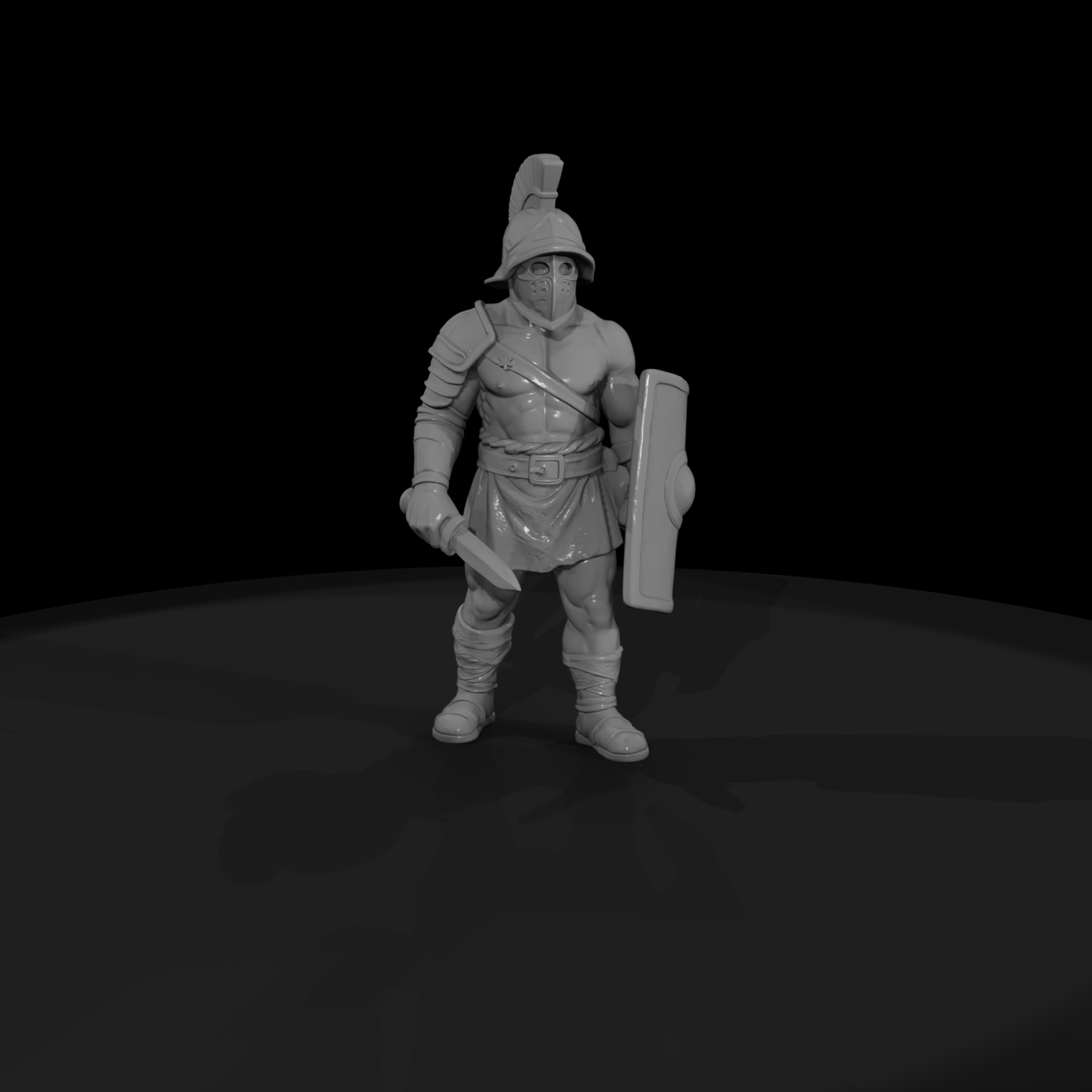 Hist 0208 Roman Gladiator Miniature Figure