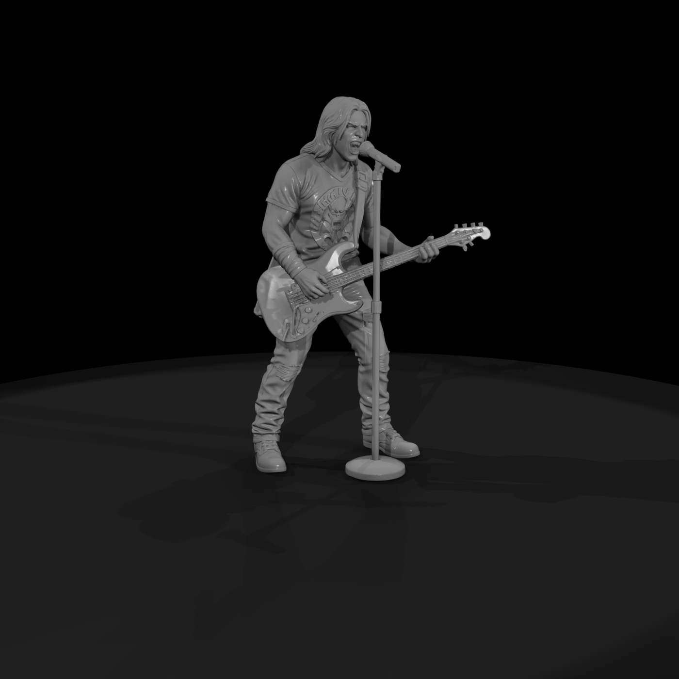 0187 Musician Electric Guitar Mic