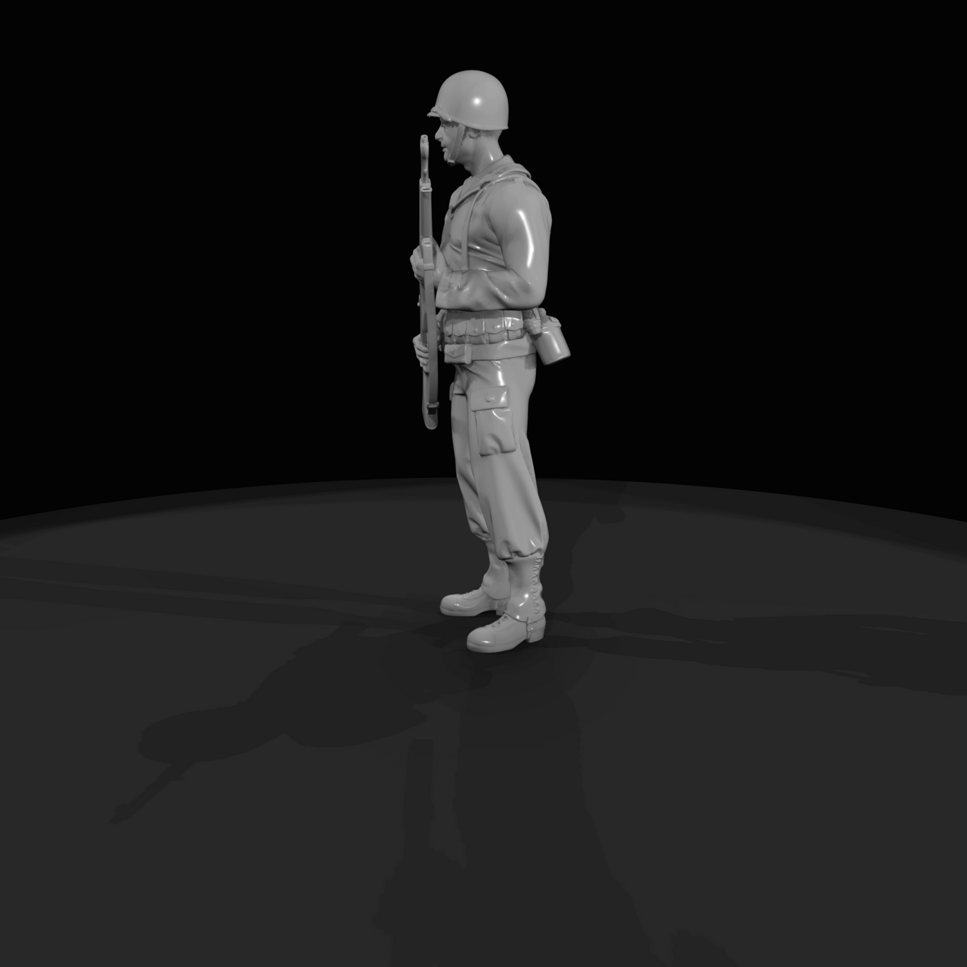 American Soldier Ww2 Standguard A1 No Base