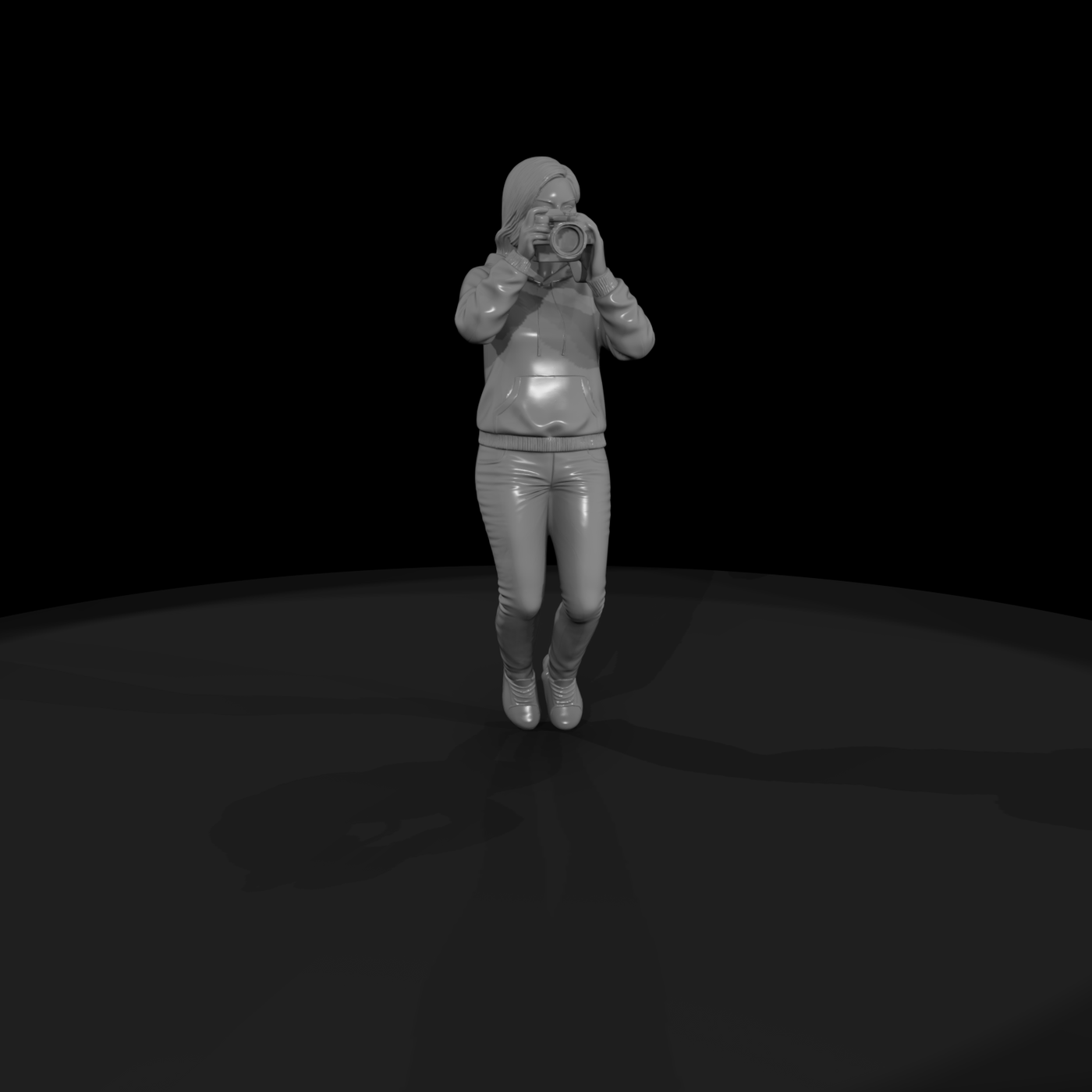 Crouching Photographer (Male)