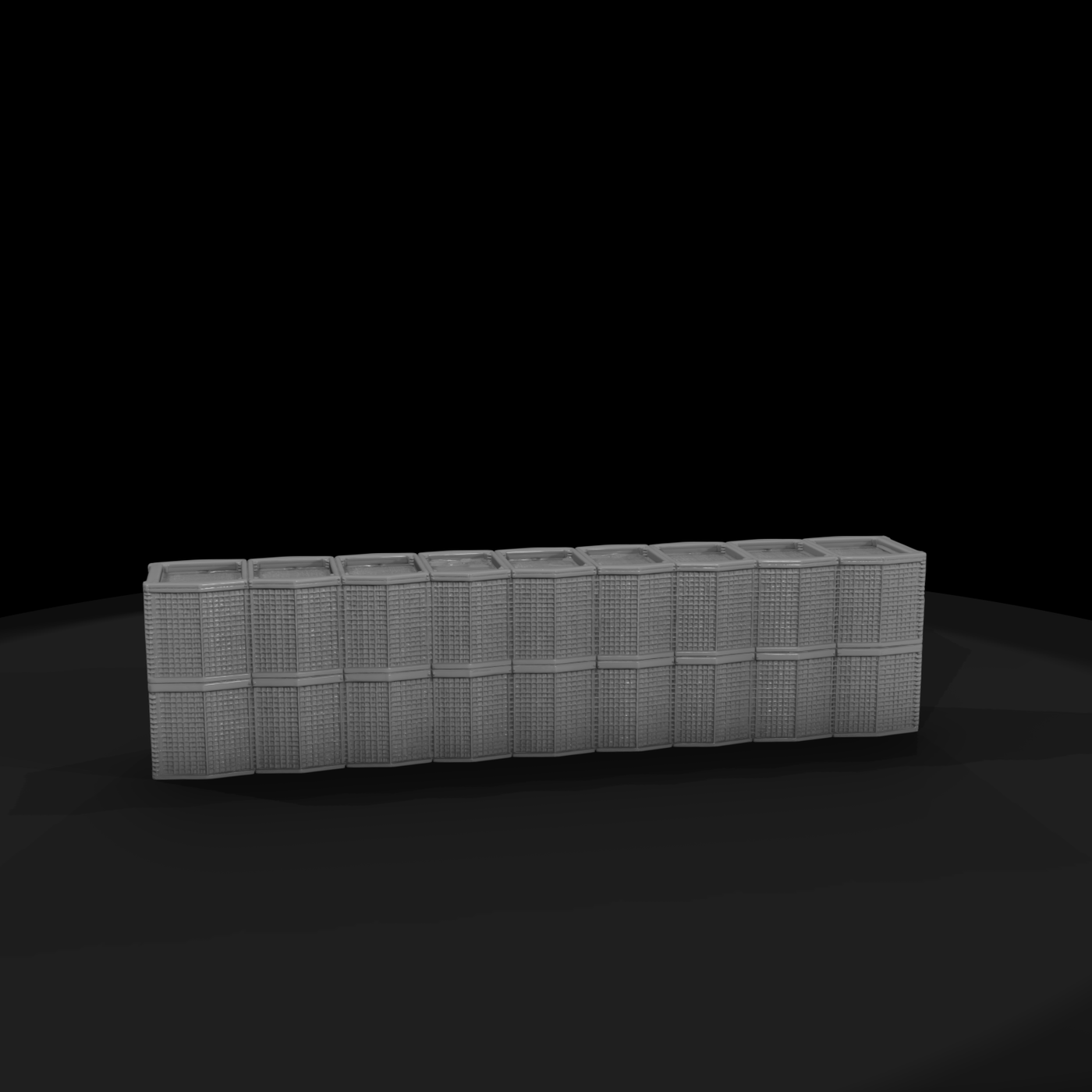 Mil 251 Modern Desert Hesco Perimeter Wall