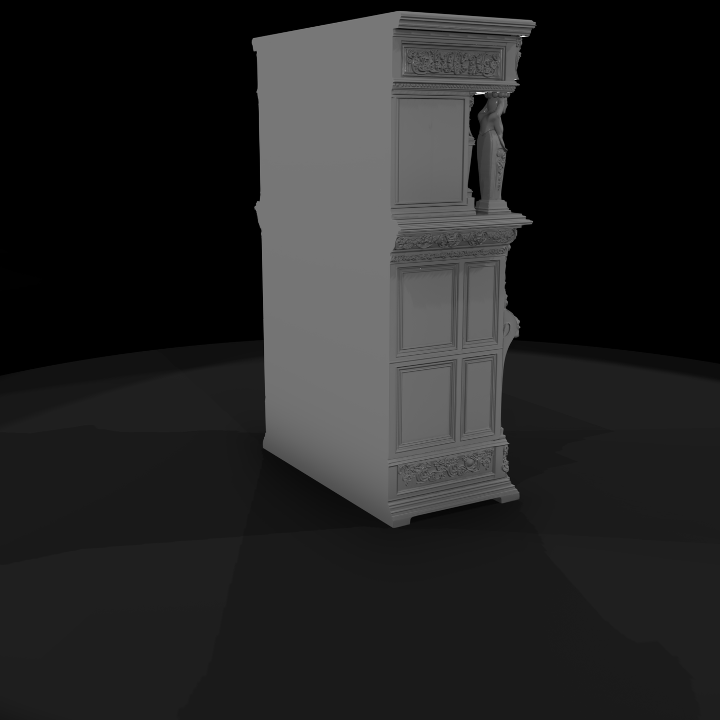 Ornate Carved Cabinet