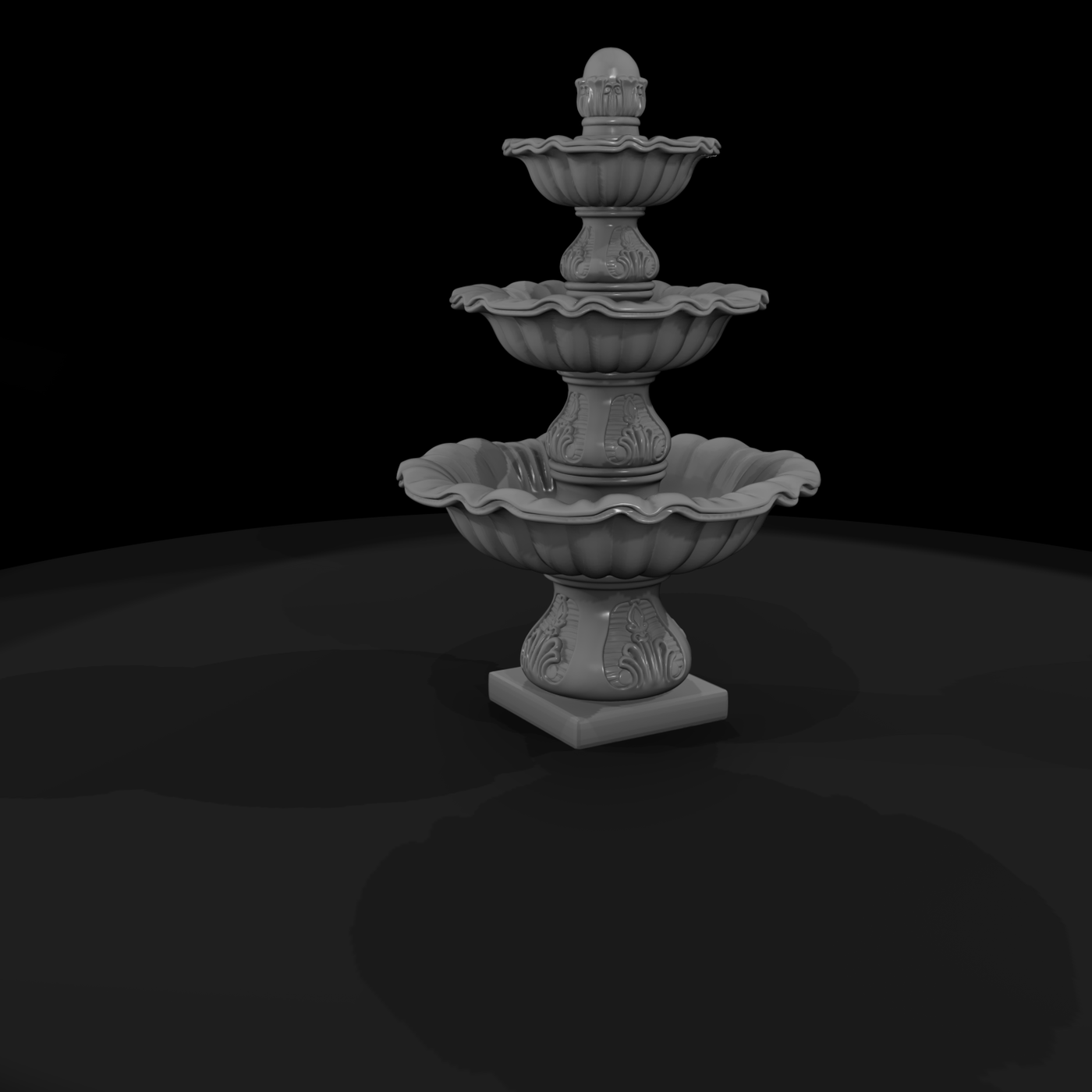 Three-Tier Garden Fountain