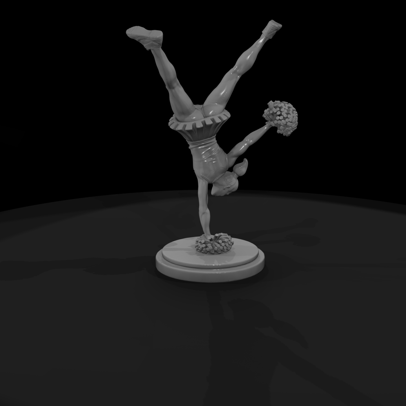 Cheerleader Handstand Stunt