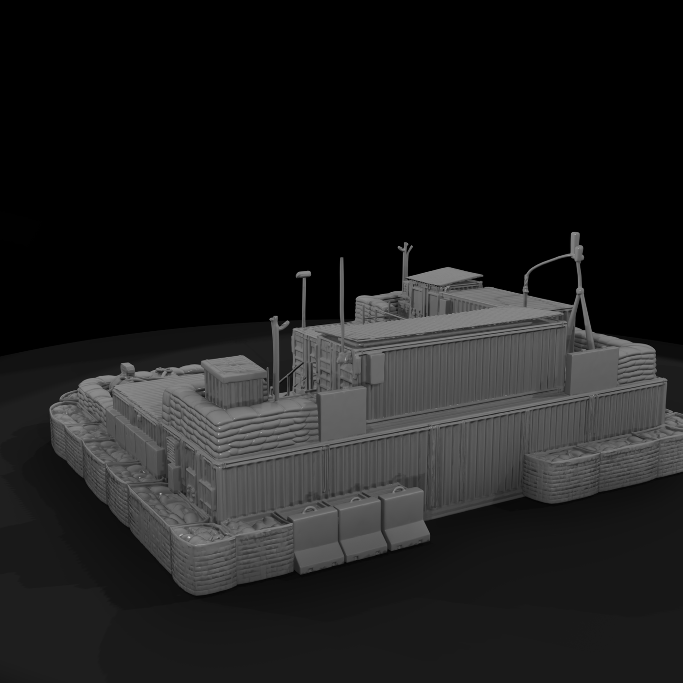 Mil 040 Modern Desert Forward Supply Depot