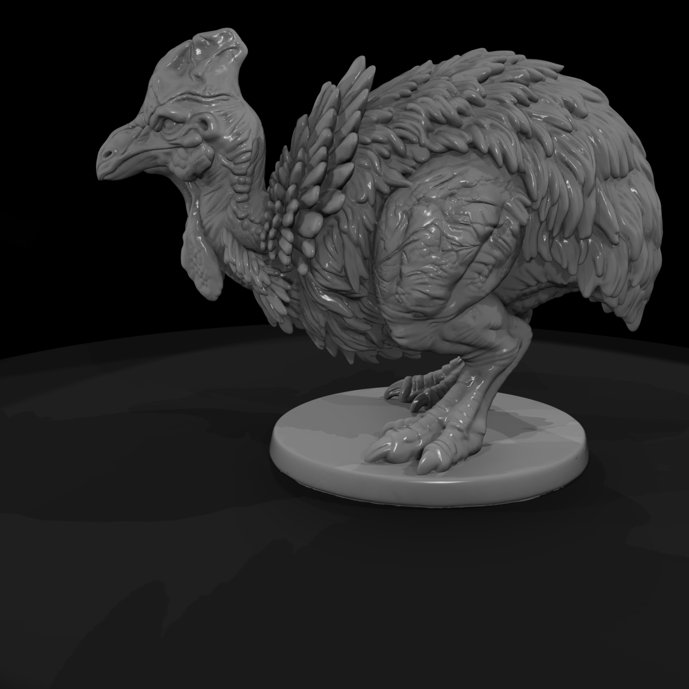 Creature Spine Ruff Cassowary Beast