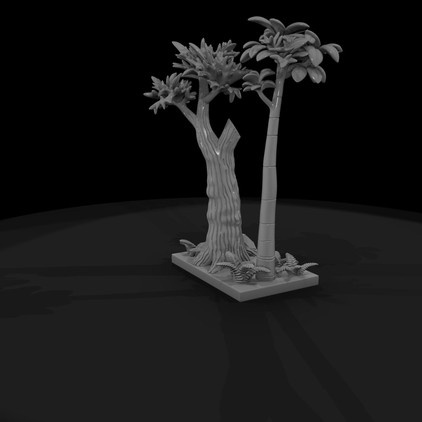 stylized-palm-and-broadleaf-tree-diorama-base-966839