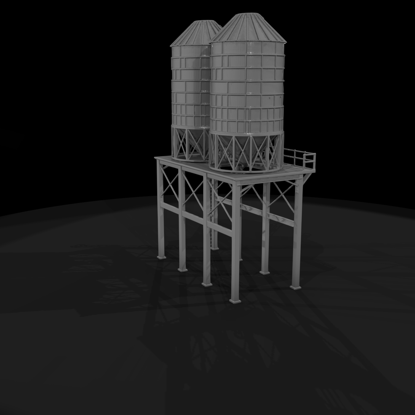 20260612 Two Railroad Grain Silos 2275C50Cff