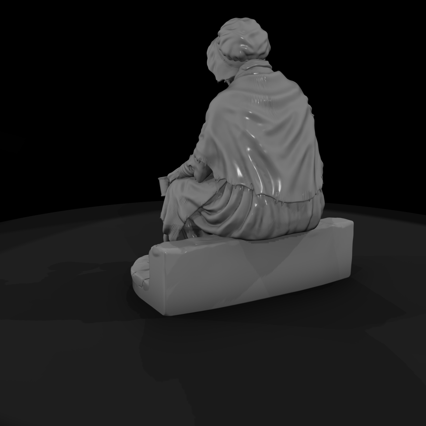 Vag 015 Victorian Old Beggar Woman