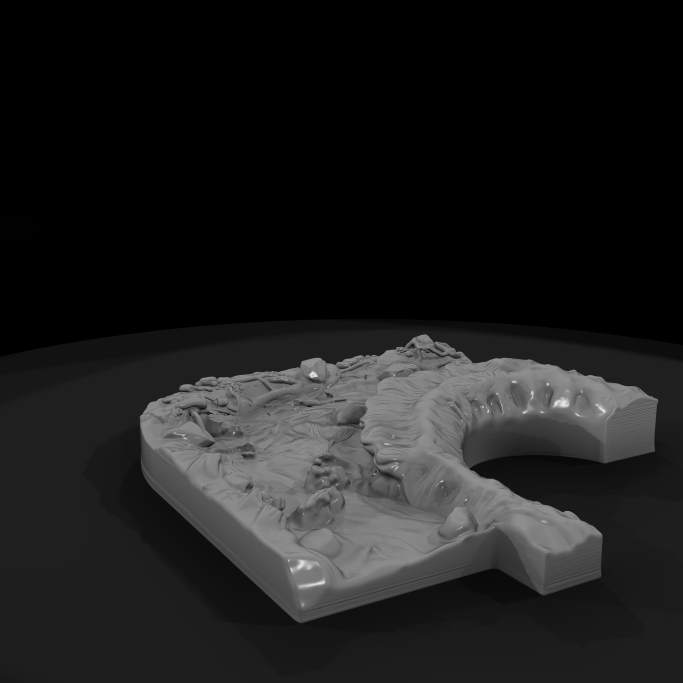 Breaking Ocean Surf Water Feature Tile