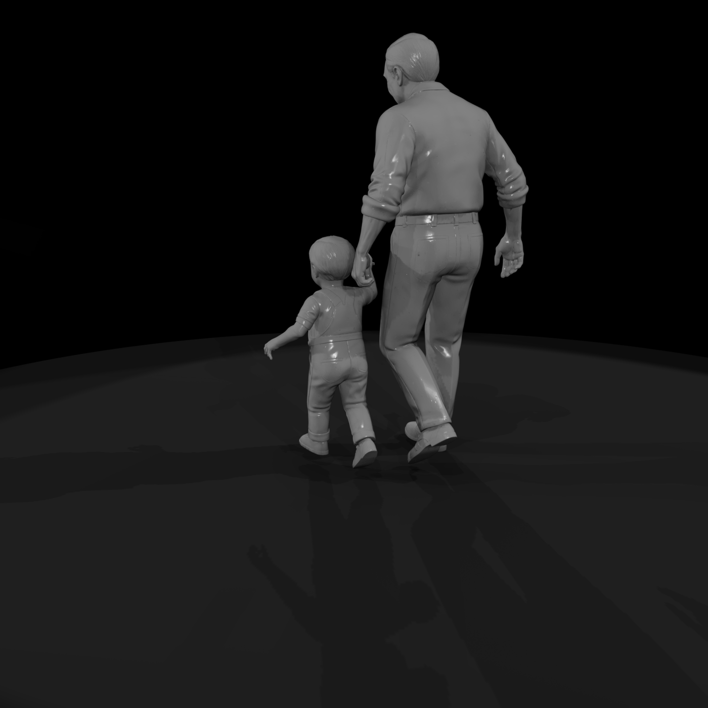 0064 Family Grandfather Grandchild Hand