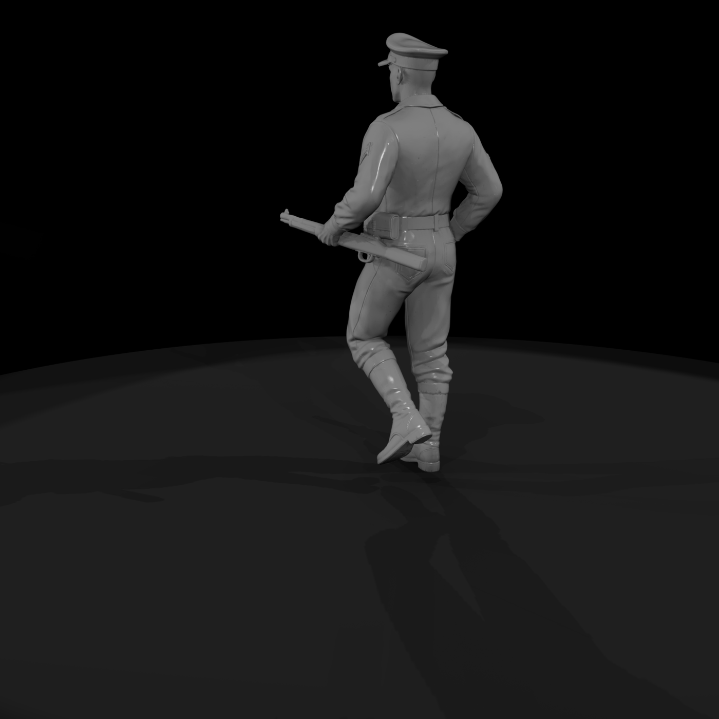 WWII American Officer with Carbine