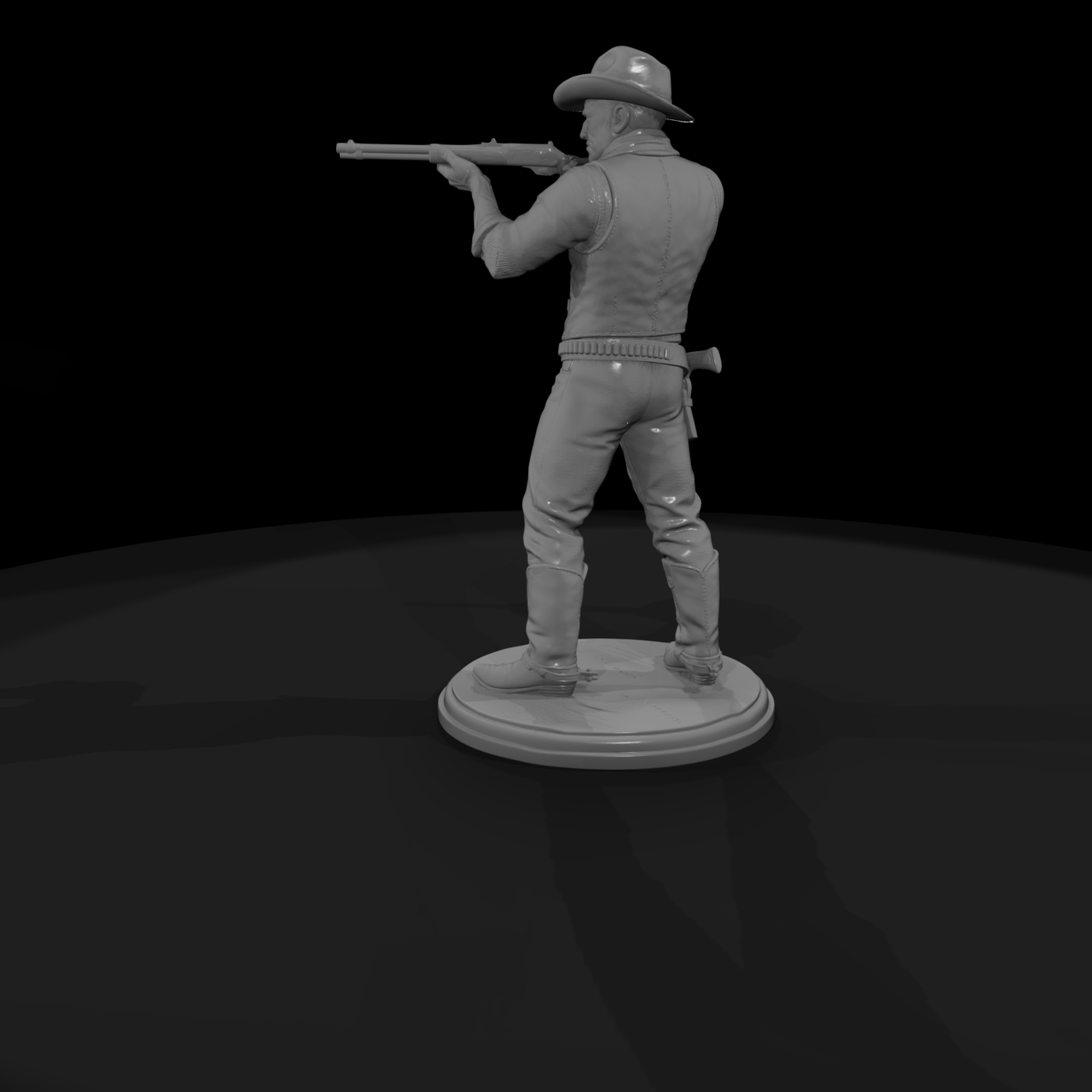 Old West Deputy Sheriff Taking Aim