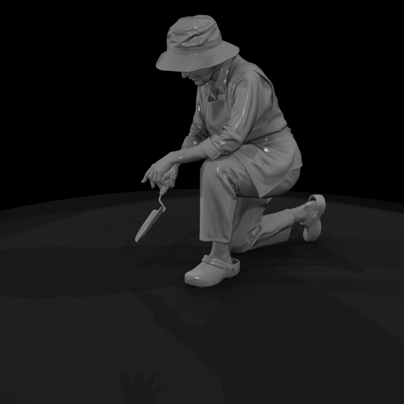 Elderly Woman Gardening