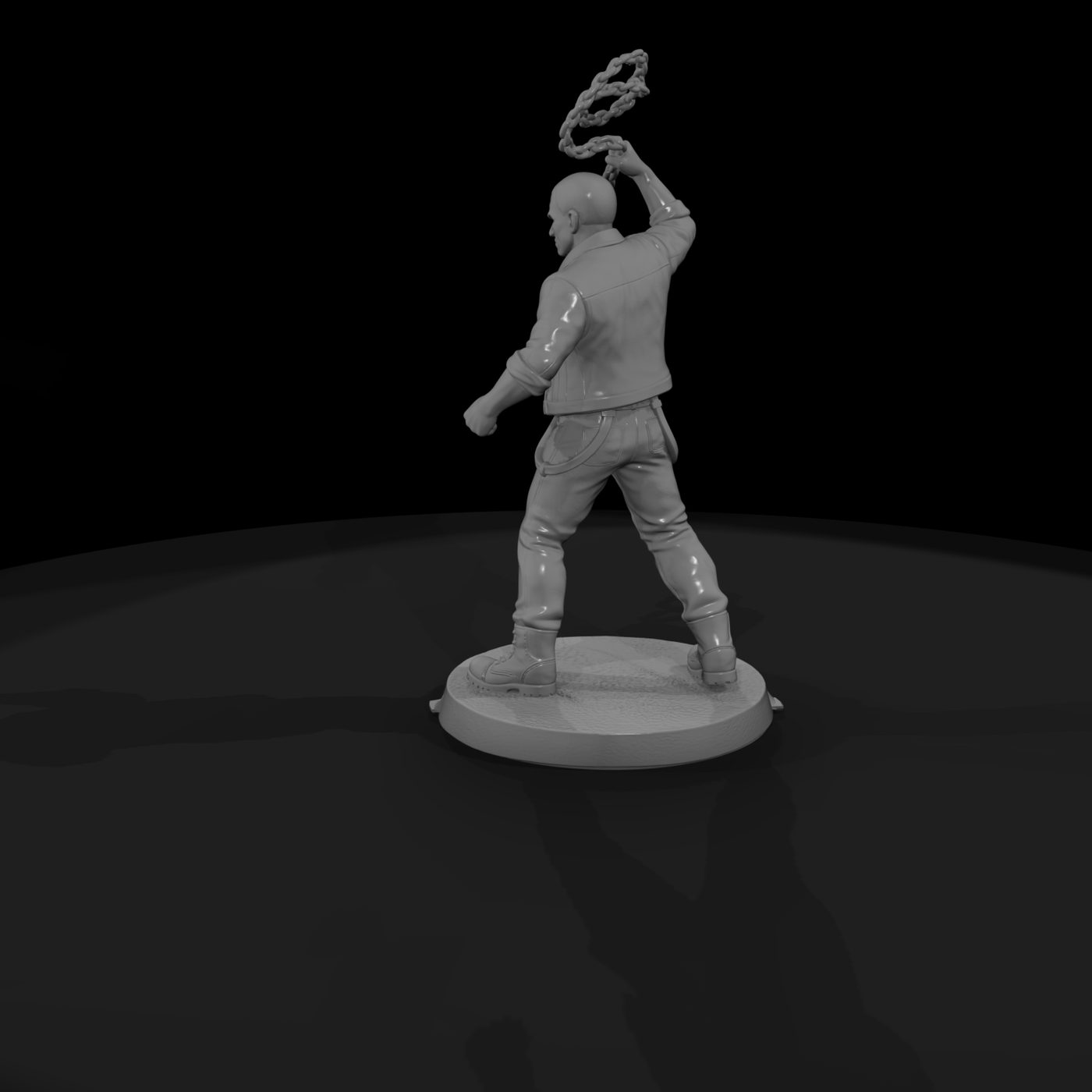 Street Brawler Swinging a Chain