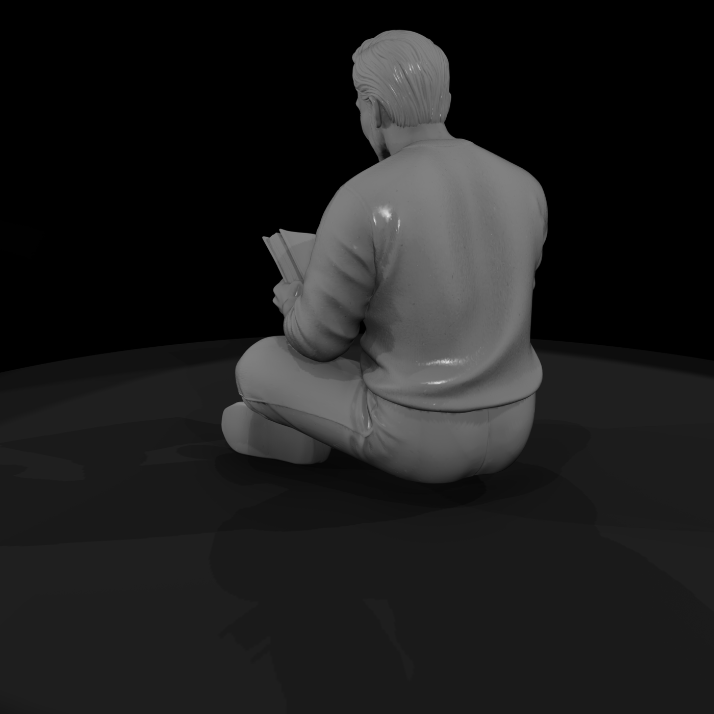 0055 Family Dad Reading Book