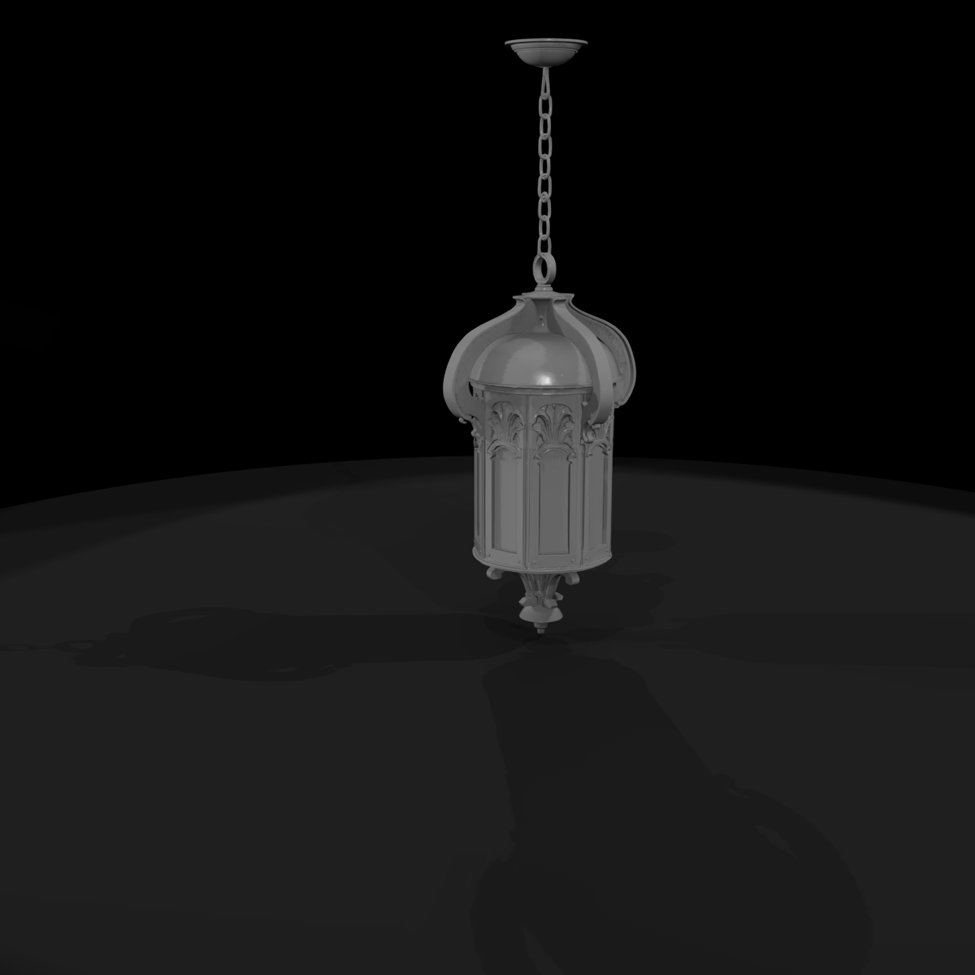 Art Nouveau Hanging Lantern Pendant