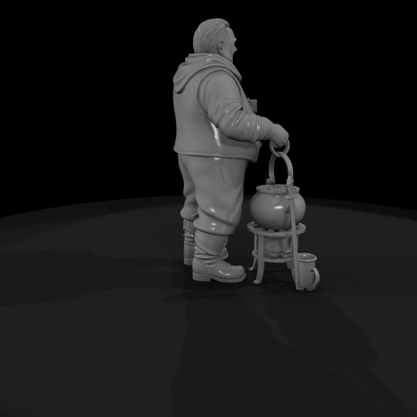 Stylized Camp Cook Villager